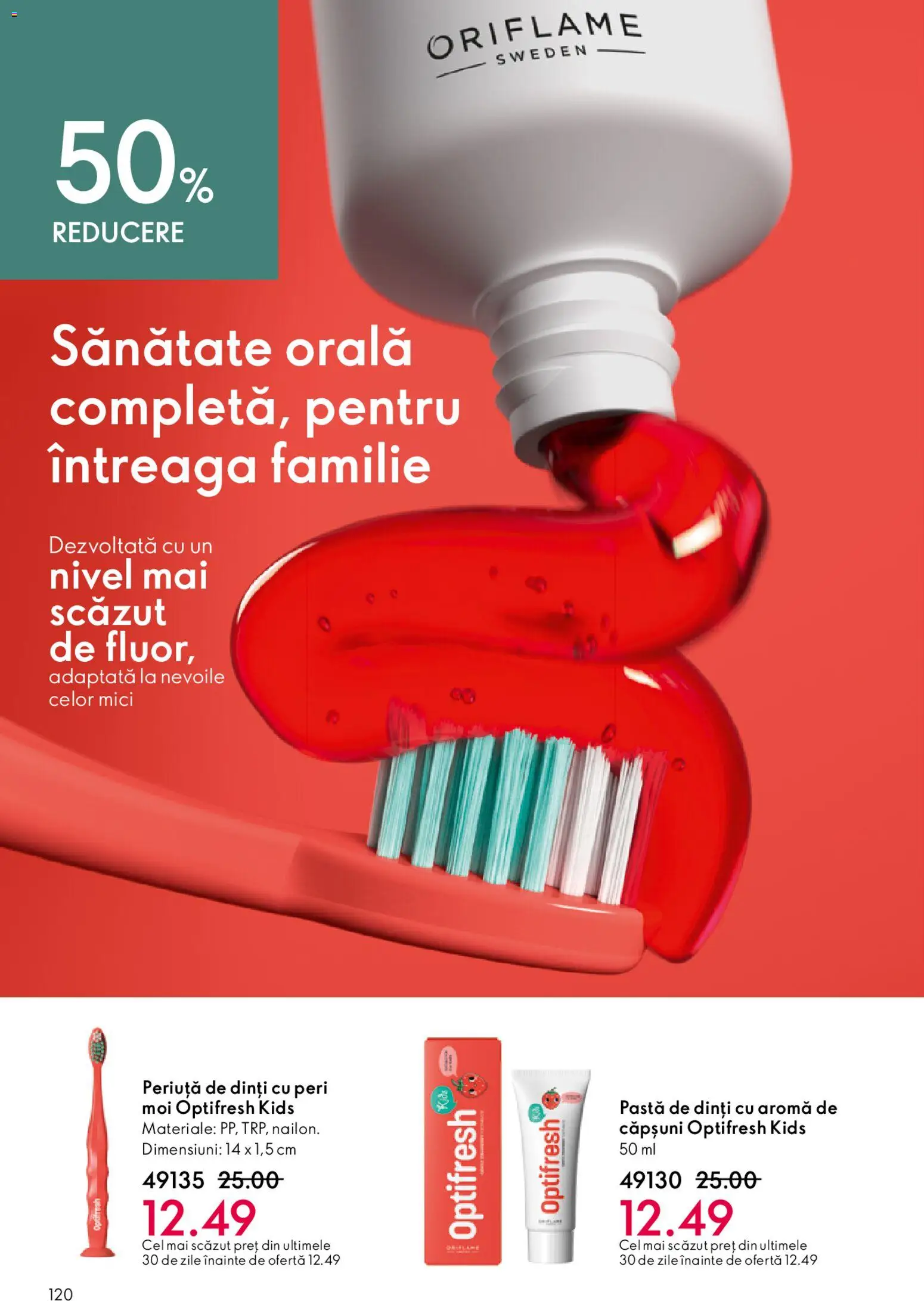 Catalog Oriflame 15 Aprilie - 4 Mai 2026 | Pagina 120 | Produse: Mici, Pastă de dinți, Periuță de dinți, Căpșuni