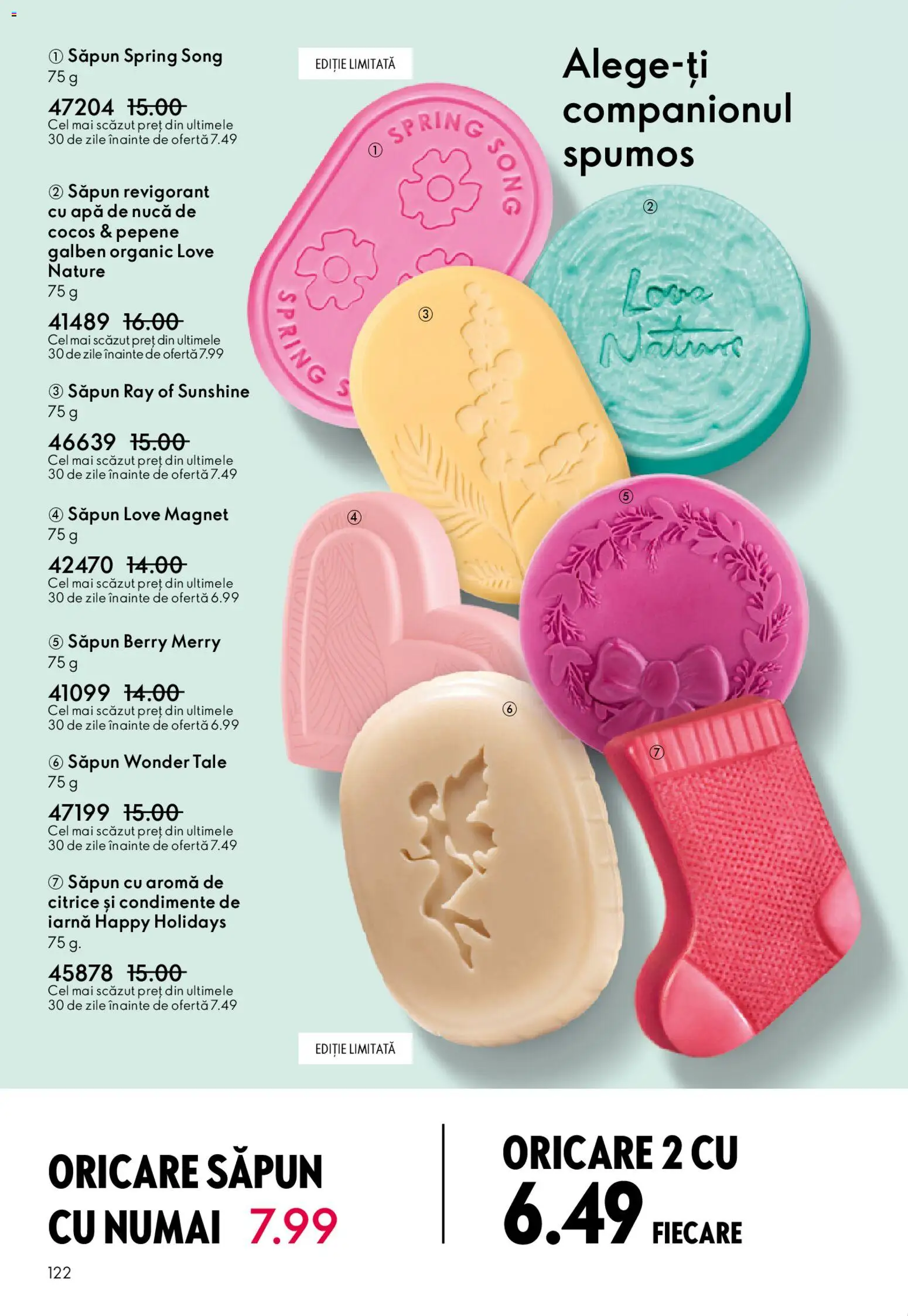 Catalog Oriflame 15 Aprilie - 4 Mai 2026 | Pagina 122 | Produse: Pepene Galben, Săpun, Condimente, Apă