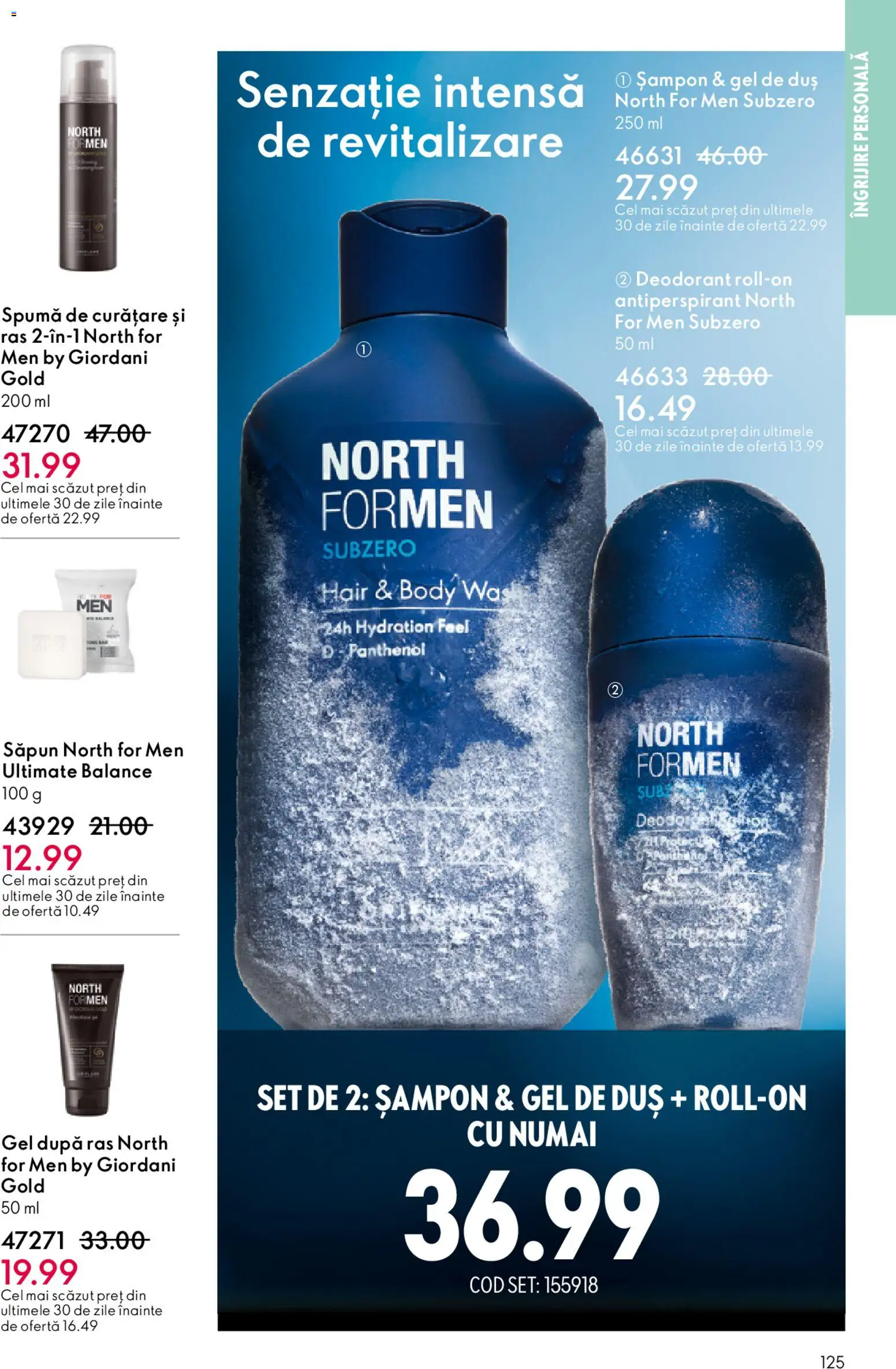 Catalog Oriflame 15 Aprilie - 4 Mai 2026 | Pagina 125 | Produse: Body, Gel de duș, Deodorant, Antiperspirant