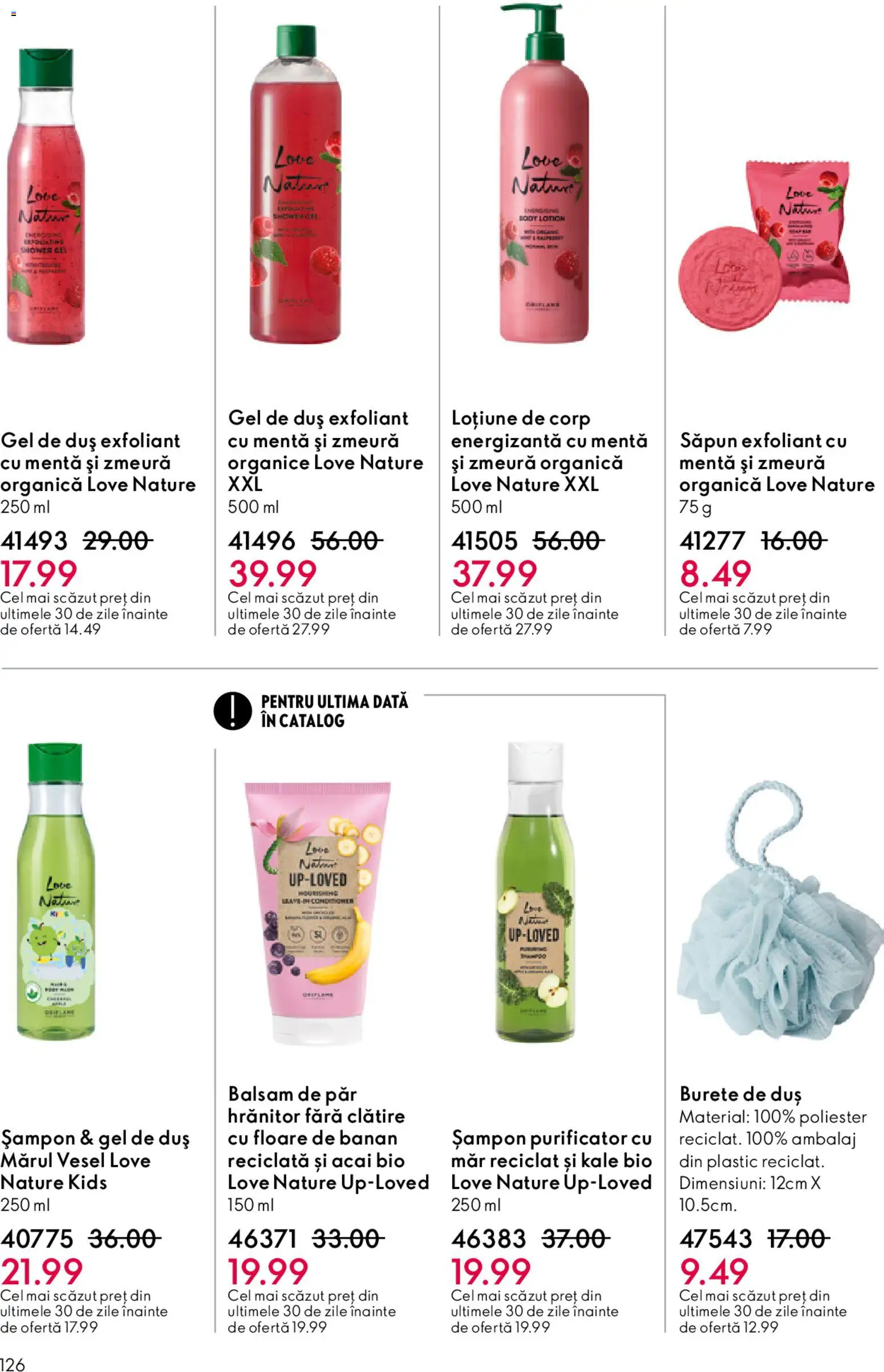 Catalog Oriflame 15 Aprilie - 4 Mai 2026 | Pagina 126 | Produse: Exfoliant, Duș, Șampon, Balsam de păr