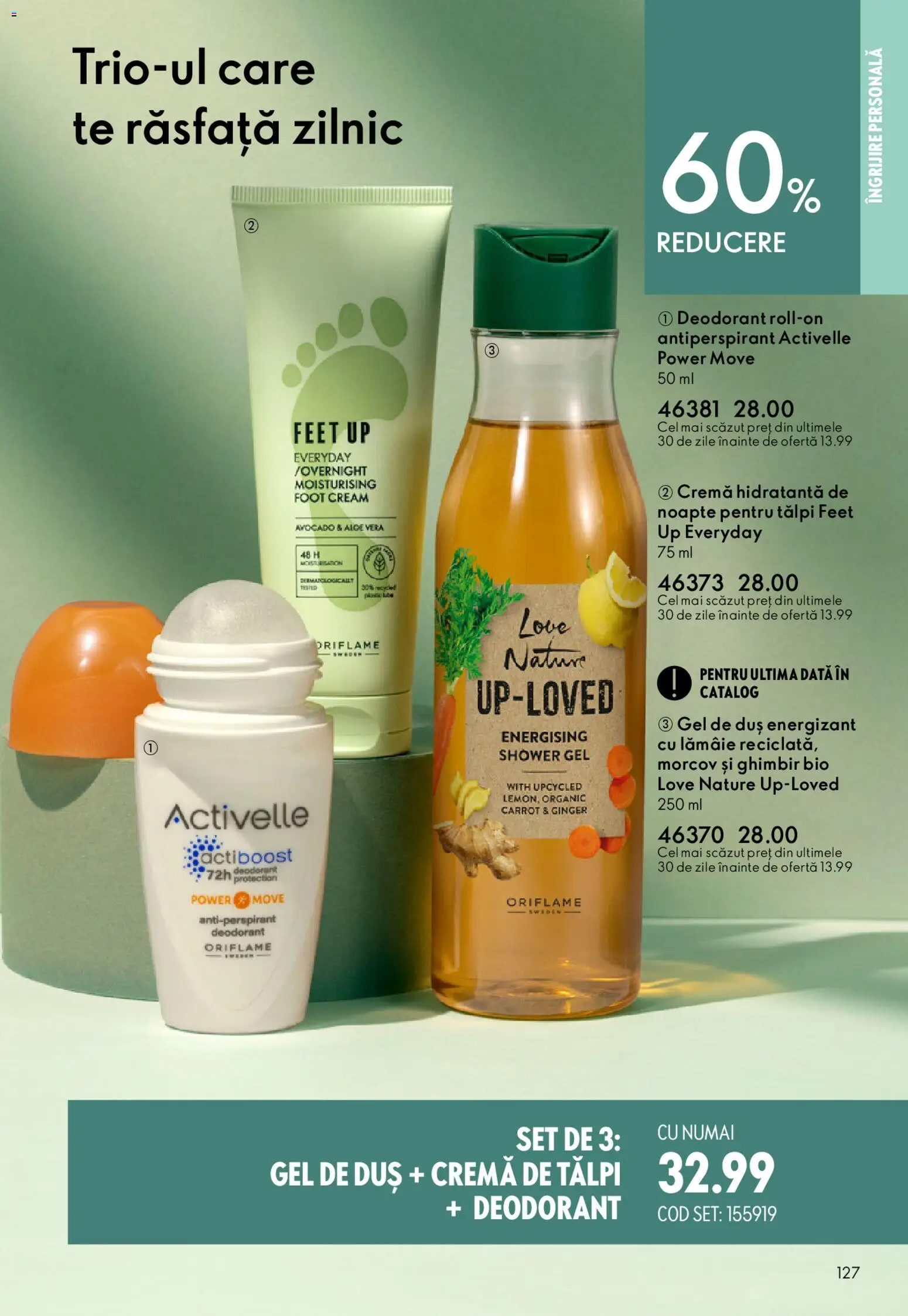 Catalog Oriflame 15 Aprilie - 4 Mai 2026 | Pagina 127 | Produse: Şerit ödül, Arapsaçı, Deodorant, Avocado