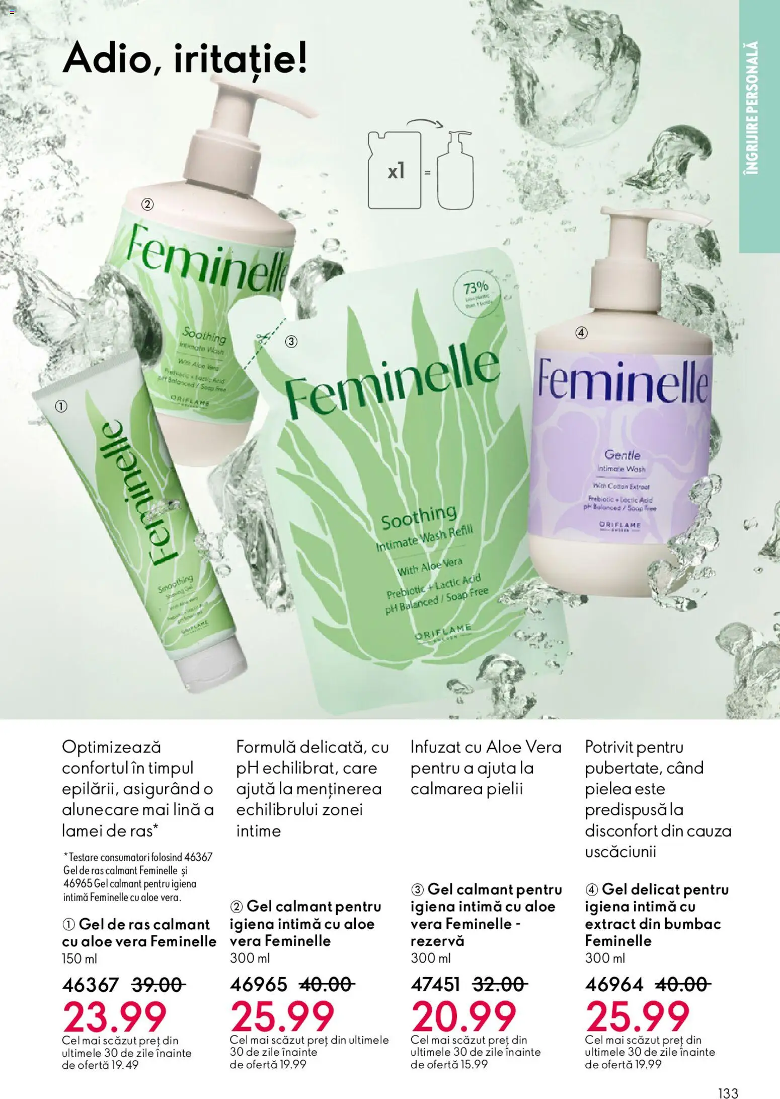 Catalog Oriflame 15 Aprilie - 4 Mai 2026 | Pagina 133 | Produse: Gel de ras, Aloe vera