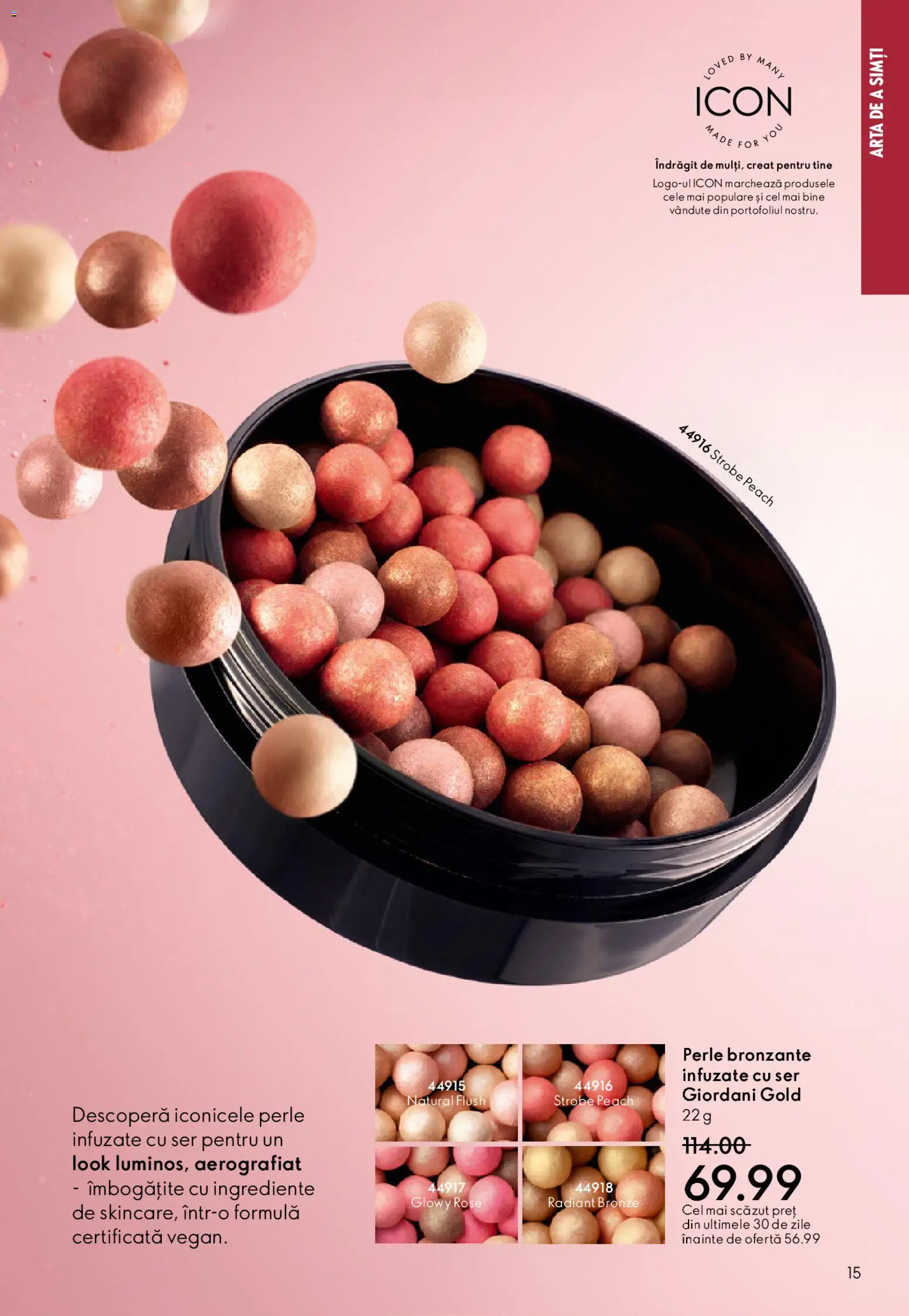 Catalog Oriflame 15 Aprilie - 4 Mai 2026 | Pagina 15 | Produse: Perle bronzante, Akrilik boya