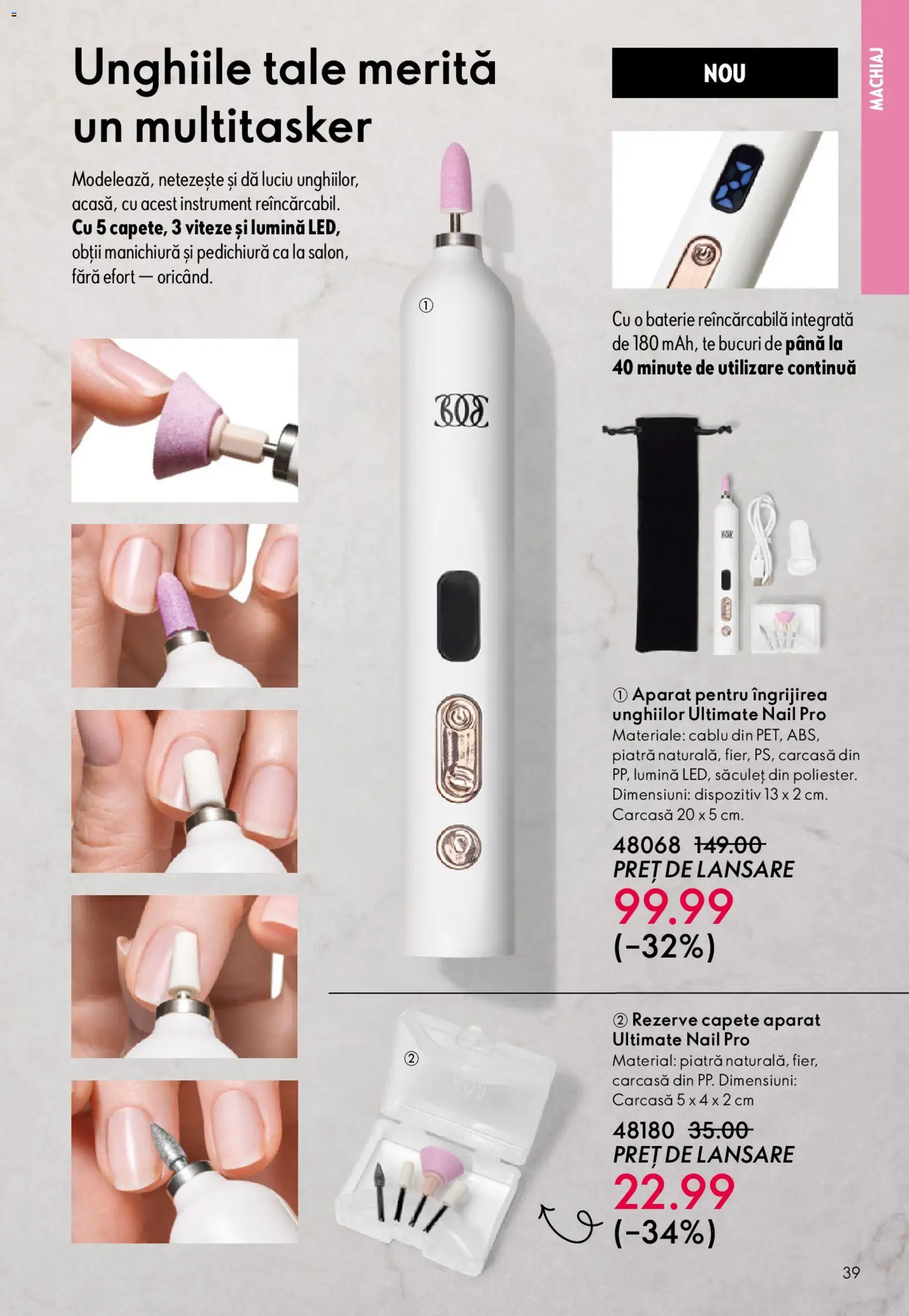 Catalog Oriflame 15 Aprilie - 4 Mai 2026 | Pagina 39 | Produse: Tavuk suyu, Cablu, Baterie, Machiaj
