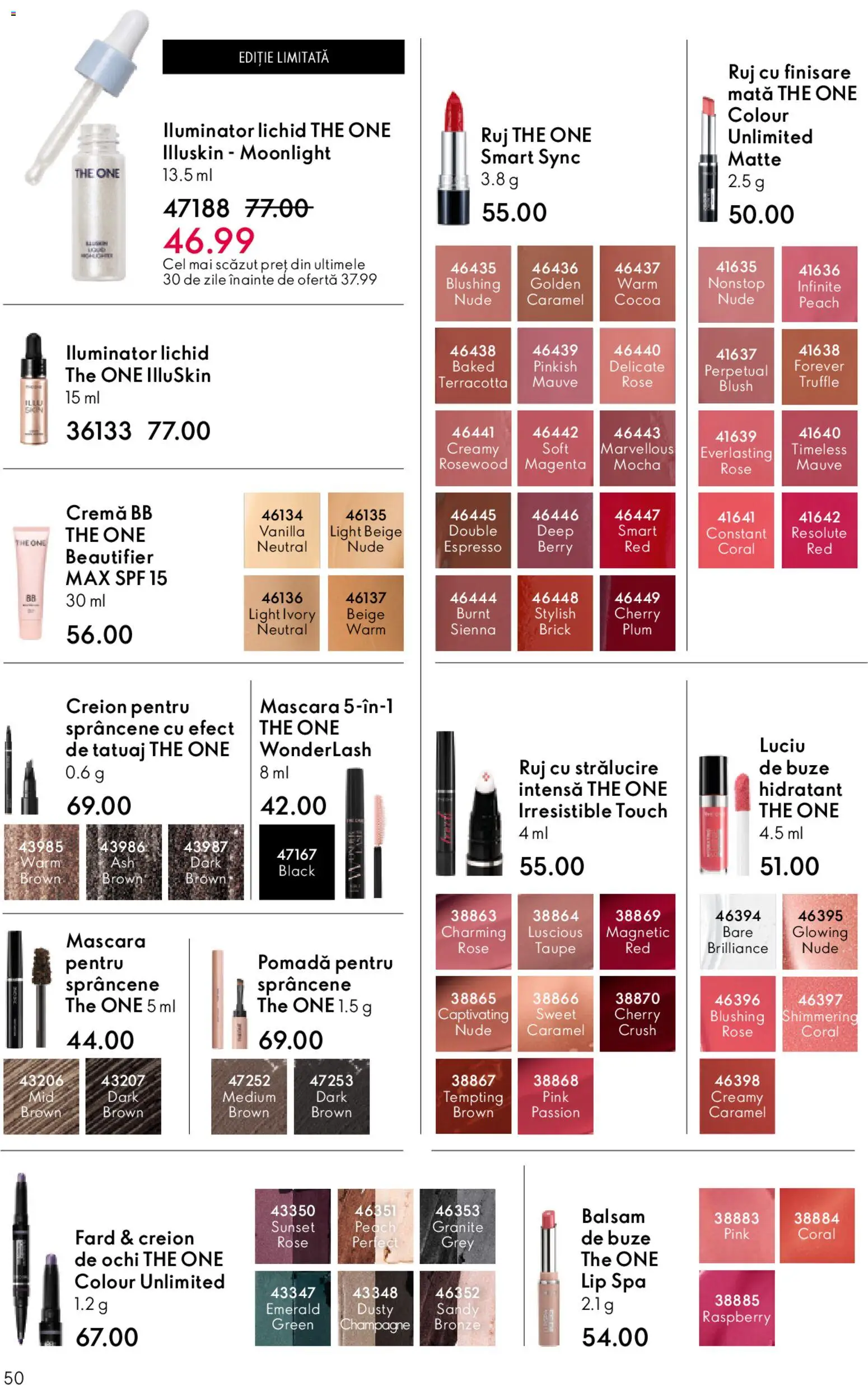 Catalog Oriflame 15 Aprilie - 4 Mai 2026 | Pagina 50 | Produse: Blush, Iluminator, Balsam, Cremă