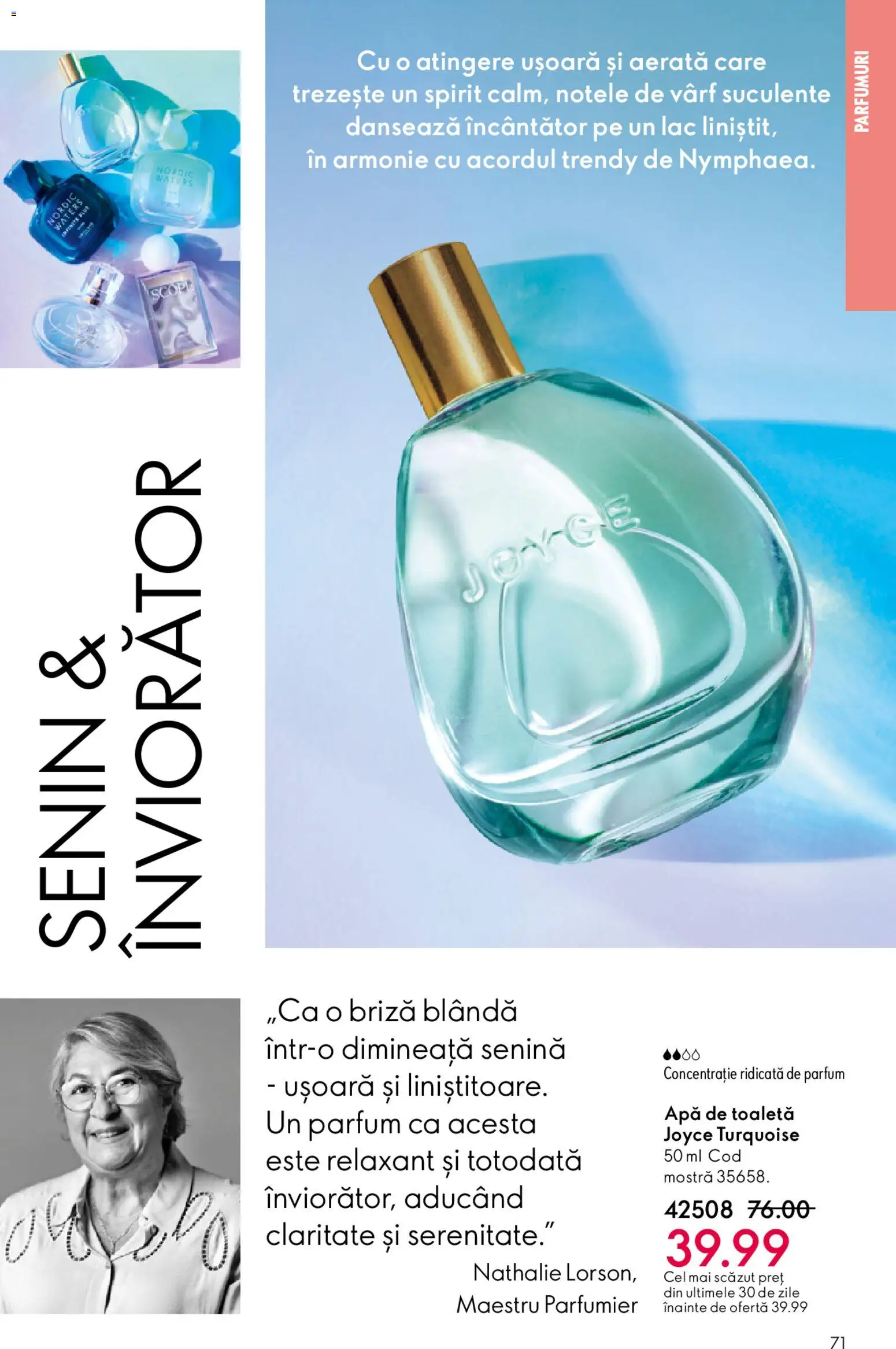 Catalog Oriflame 15 Aprilie - 4 Mai 2026 | Pagina 71 | Produse: Toaletă, Parfum, Apă de toaletă, Apă
