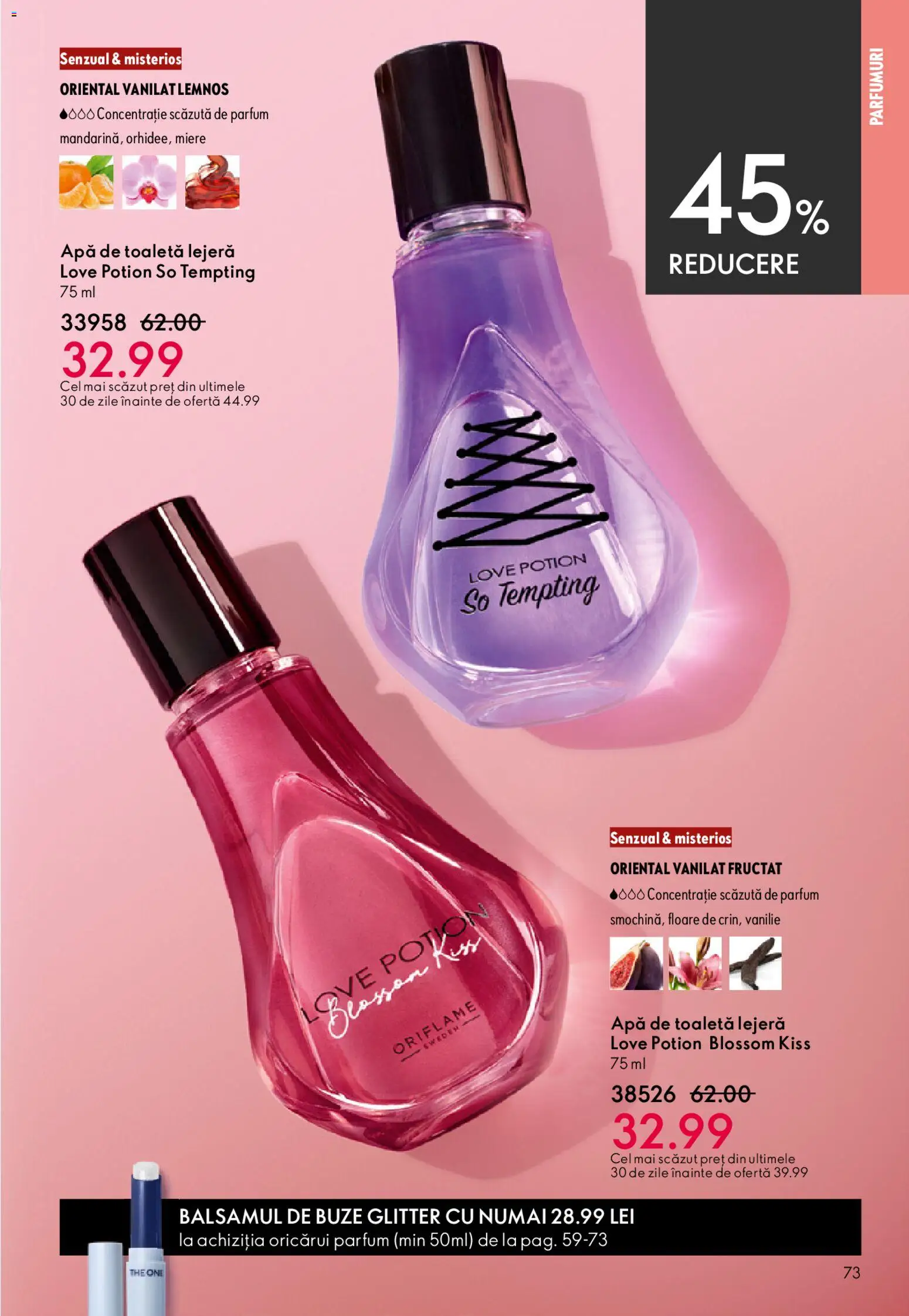 Catalog Oriflame 15 Aprilie - 4 Mai 2026 | Pagina 73 | Produse: Toaletă, Parfum, Apă de toaletă, Apă