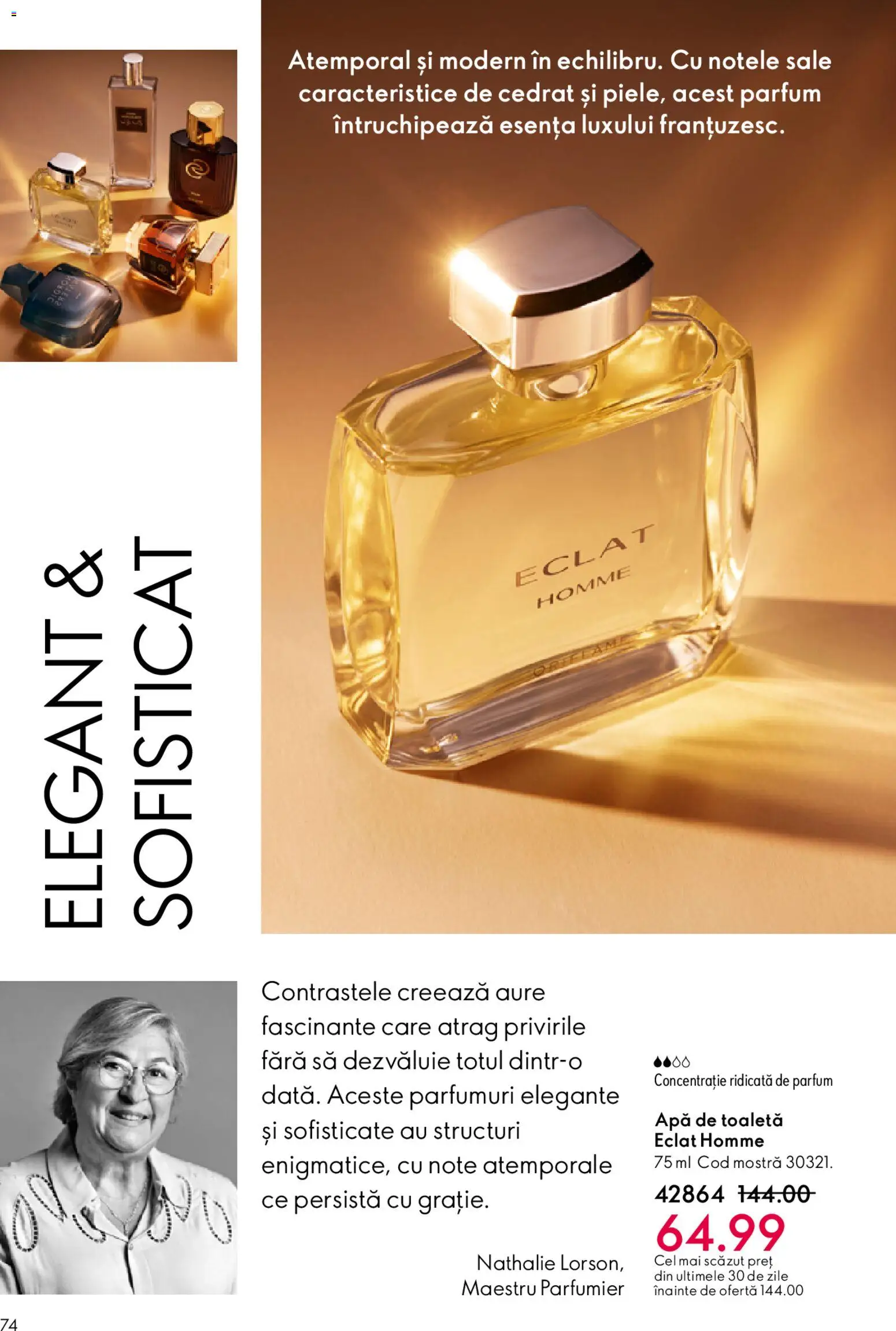 Catalog Oriflame 15 Aprilie - 4 Mai 2026 | Pagina 74 | Produse: Toaletă, Parfum, Apă de toaletă, Apă