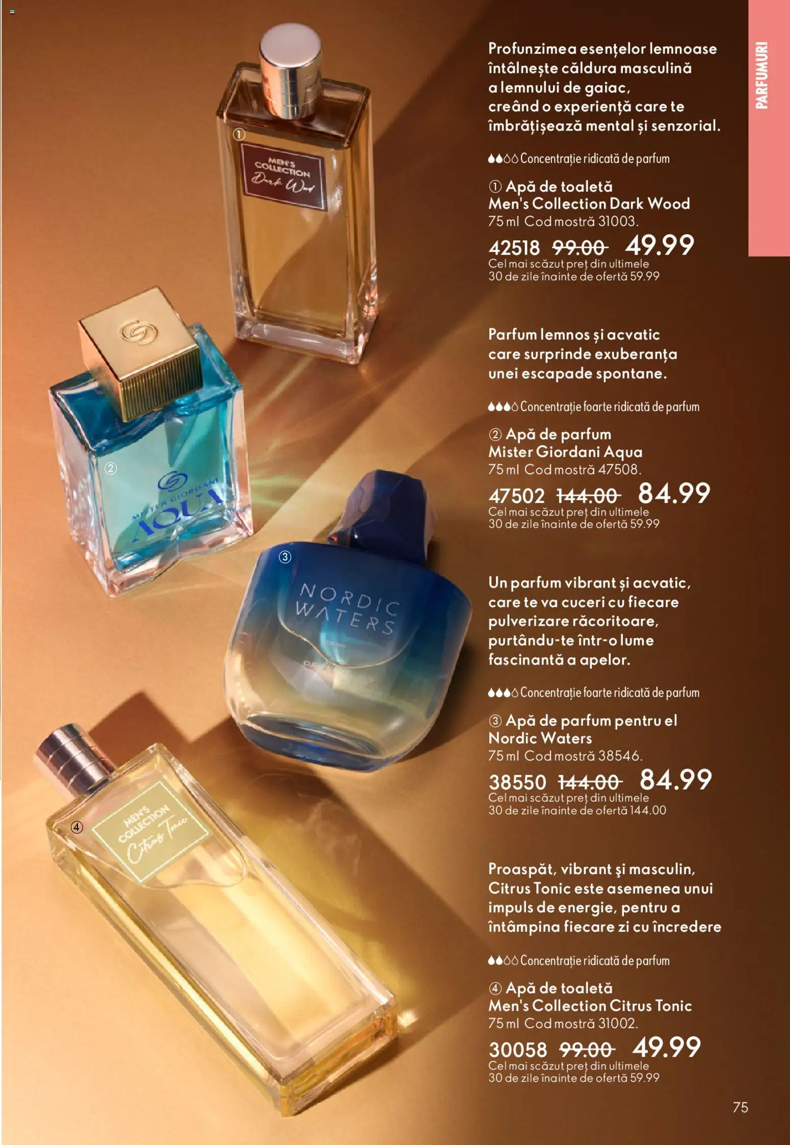 Catalog Oriflame 15 Aprilie - 4 Mai 2026 | Pagina 75 | Produse: Apă de parfum, Toaletă, Apă de toaletă, Apă
