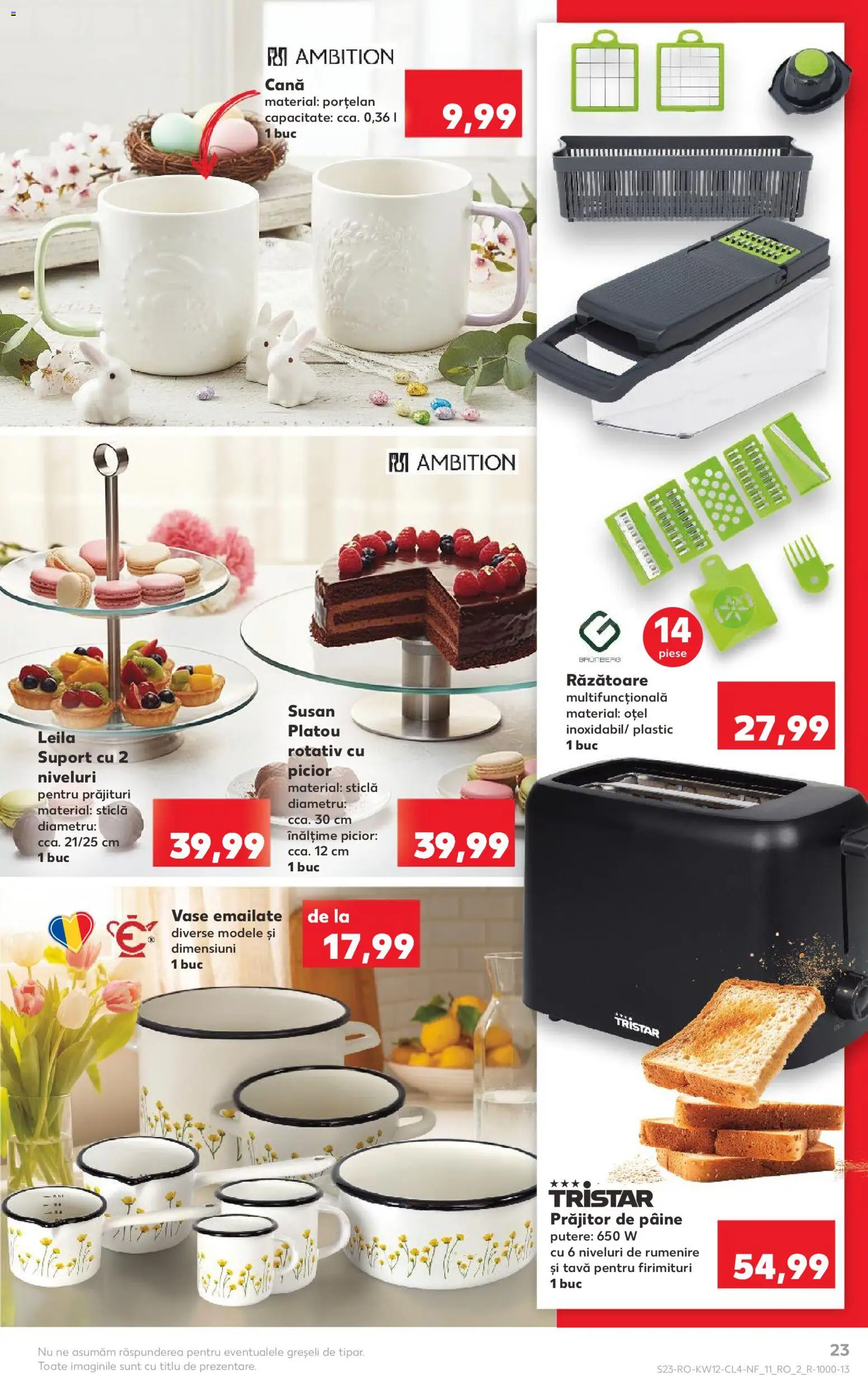 Catalog Kaufland 18 - 23 Martie 2026 | Pagina 23 | Produse: Toaster, Răzătoare, Pâine