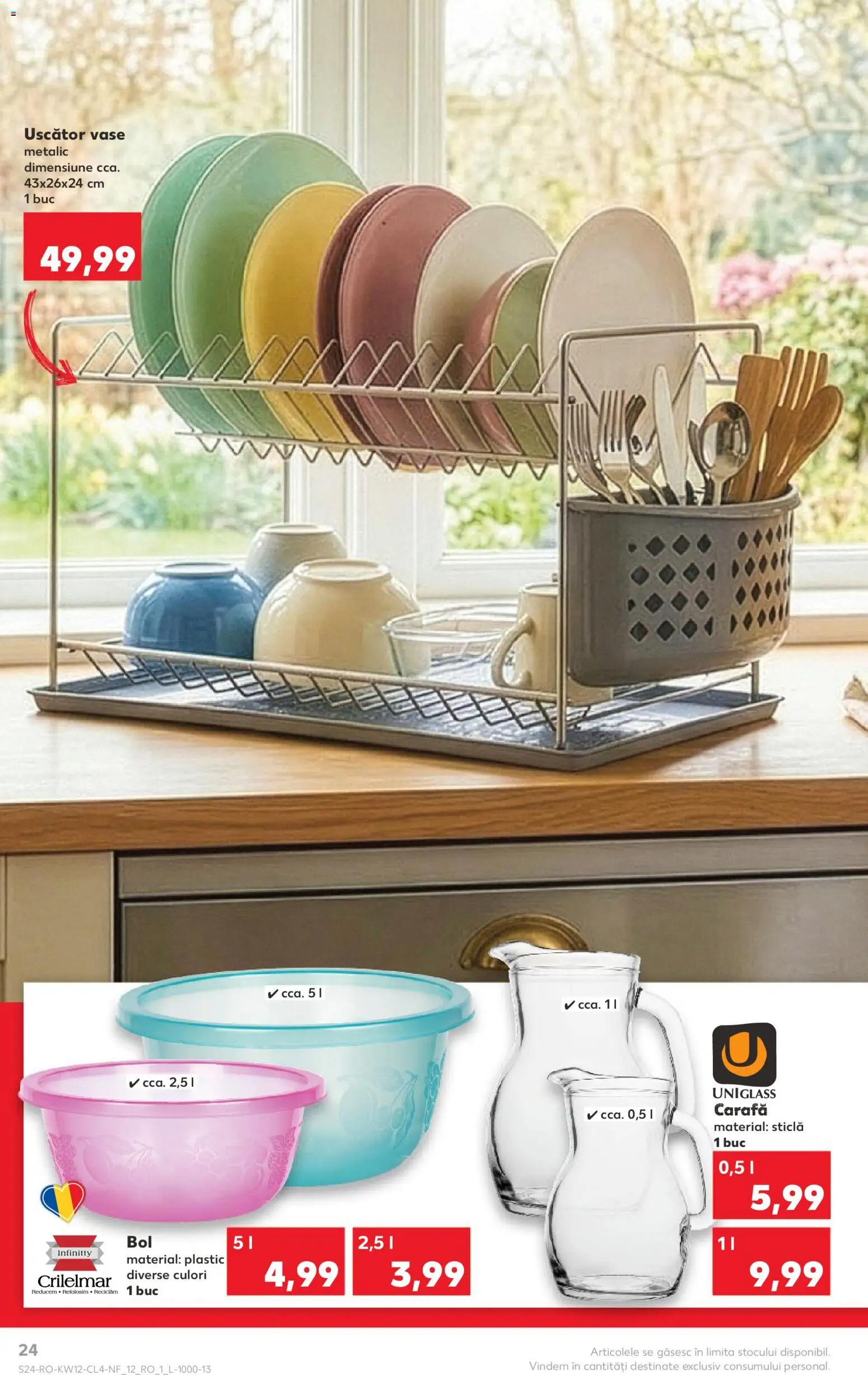Catalog Kaufland 18 - 23 Martie 2026 | Pagina 24 | Produse: Uscător, Bol, Carafă