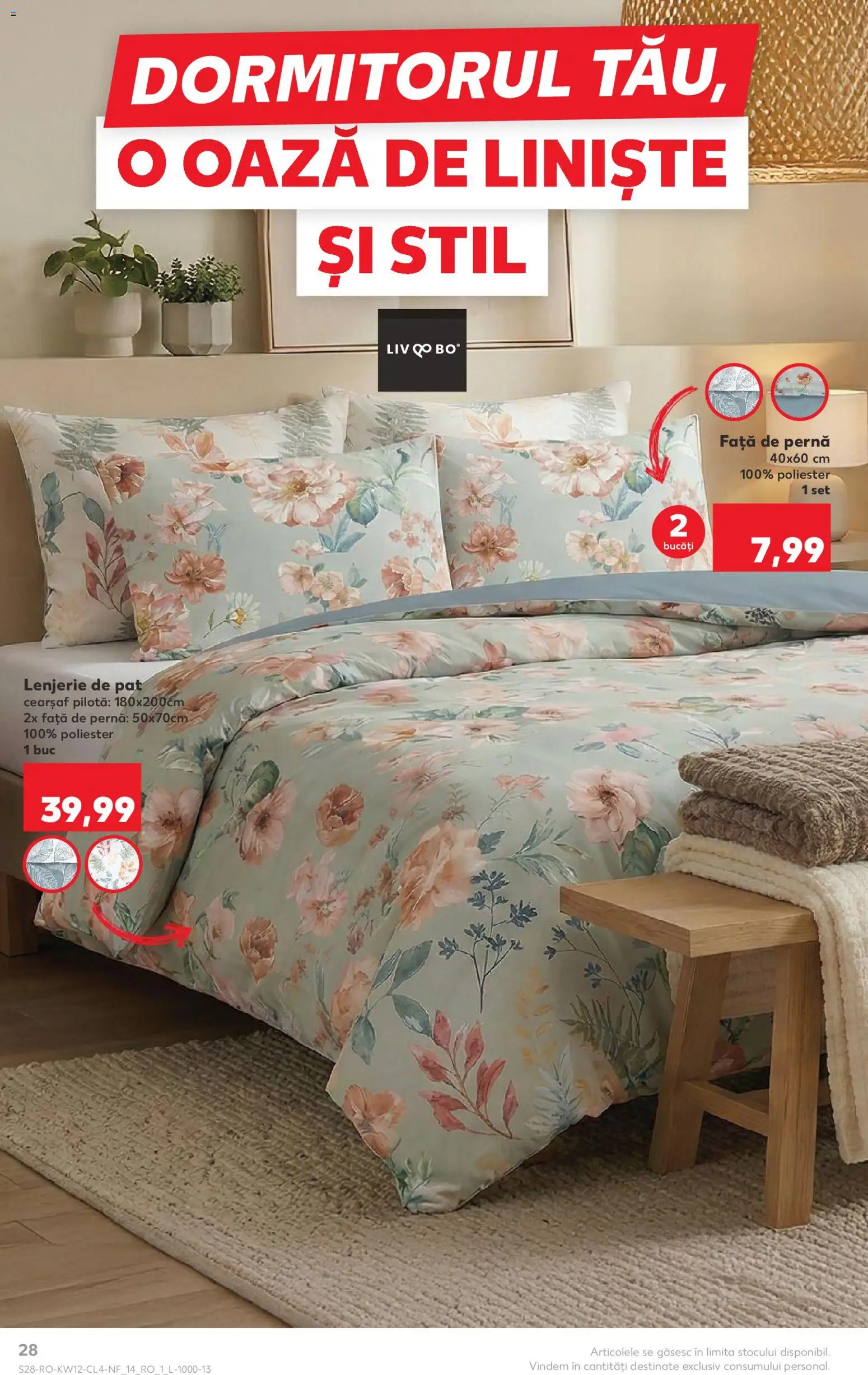 Catalog Kaufland 18 - 23 Martie 2026 | Pagina 28 | Produse: Pat, Lenjerie de pat, Pilotă, Față de pernă