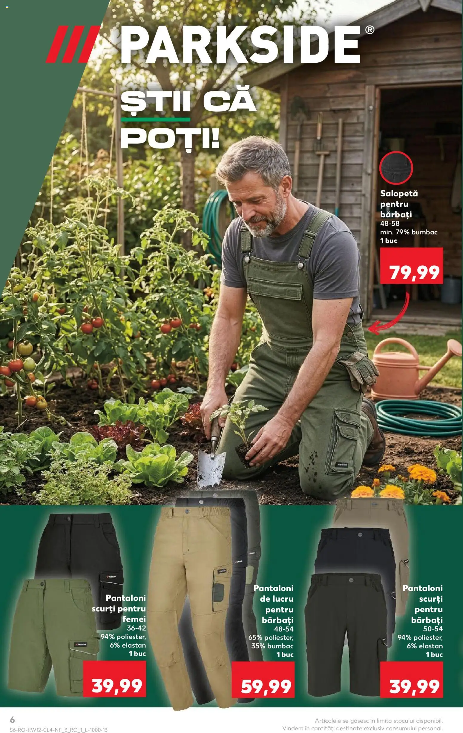 Catalog Kaufland 18 - 23 Martie 2026 | Pagina 6 | Produse: Pantaloni, Salopetă, Pantaloni scurți