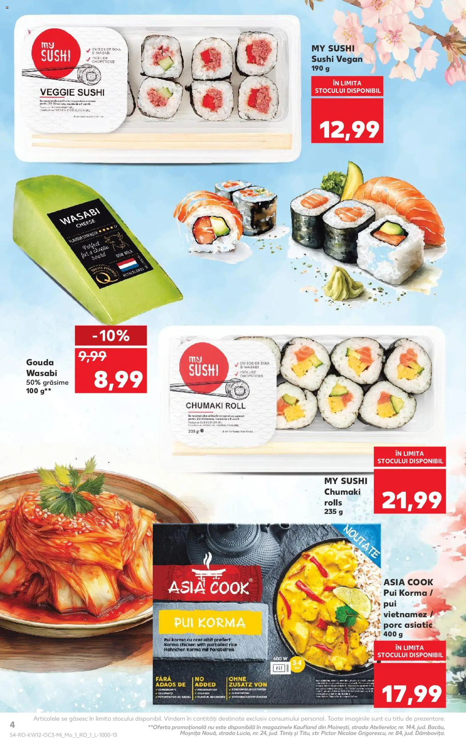 Catalog Kaufland 18 - 23 Martie 2026 | Pagina 4 | Produse: Sushi, Orez, Sos, Gouda