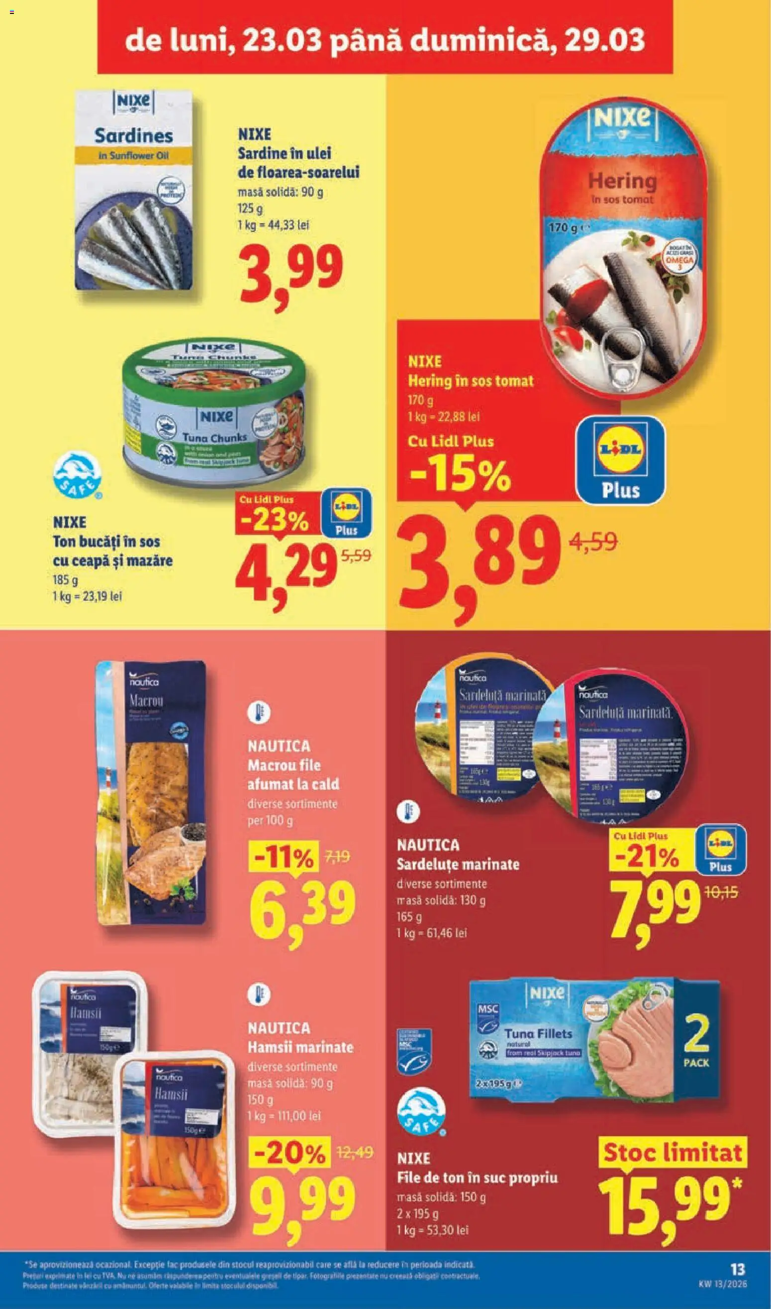Catalog LIDL 23 - 28 Martie 2026 | Pagina 13 | Produse: Chaussures de ski, Ulei, Suc, Ceapă