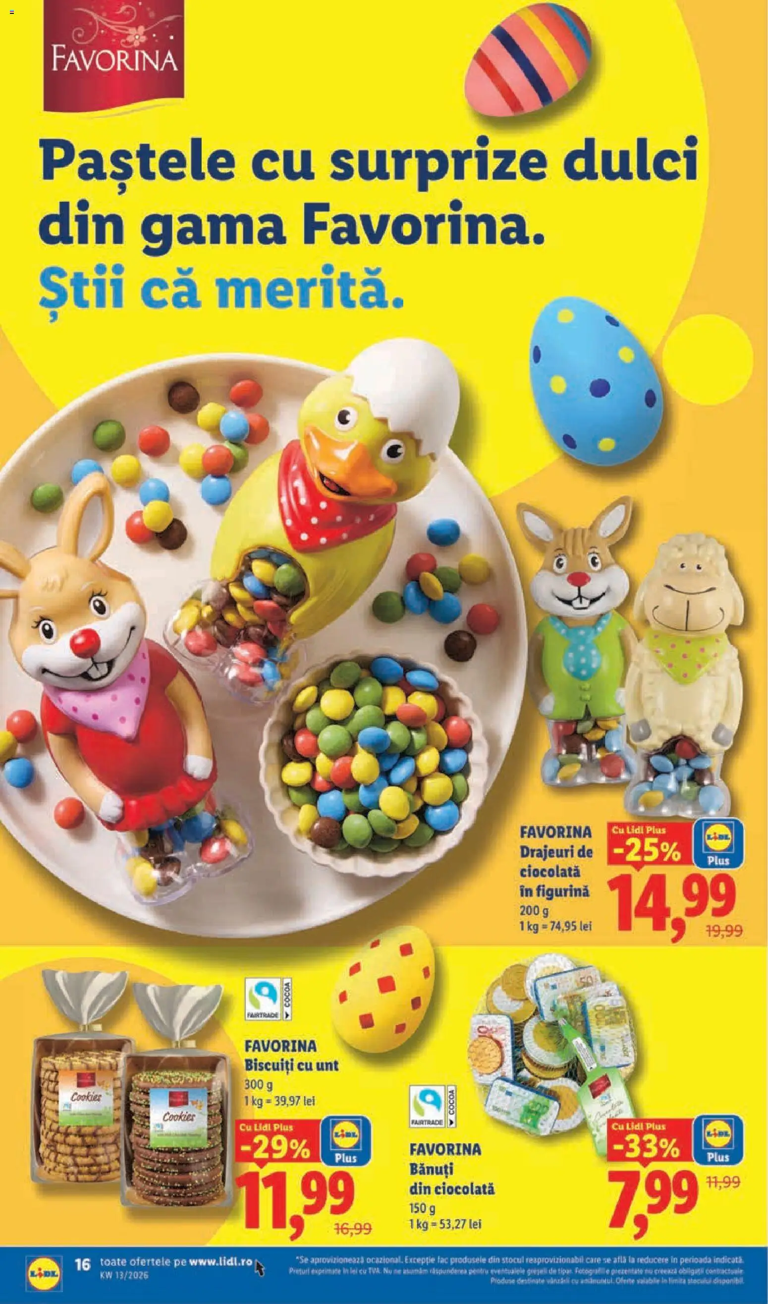 Catalog LIDL 23 - 28 Martie 2026 | Pagina 16 | Produse: Unt, Ciocolată, Biscuiți