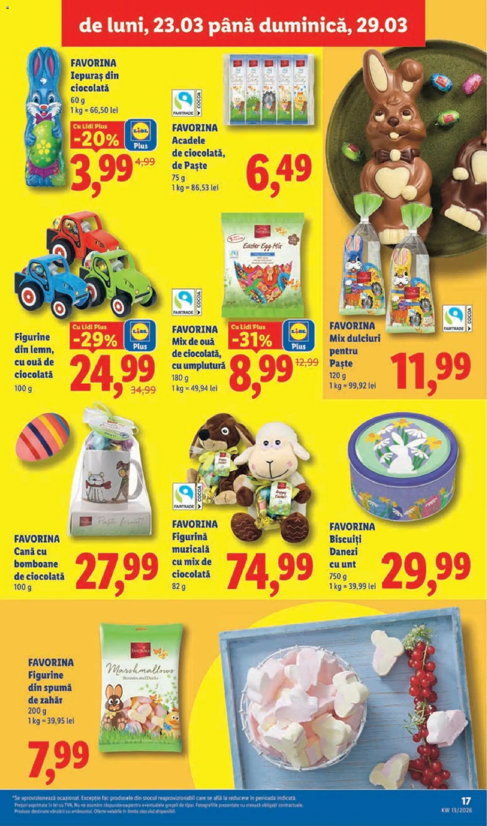 Catalog LIDL 23 - 28 Martie 2026 | Pagina 17 | Produse: Unt, Ciocolată, Paste, Acadele