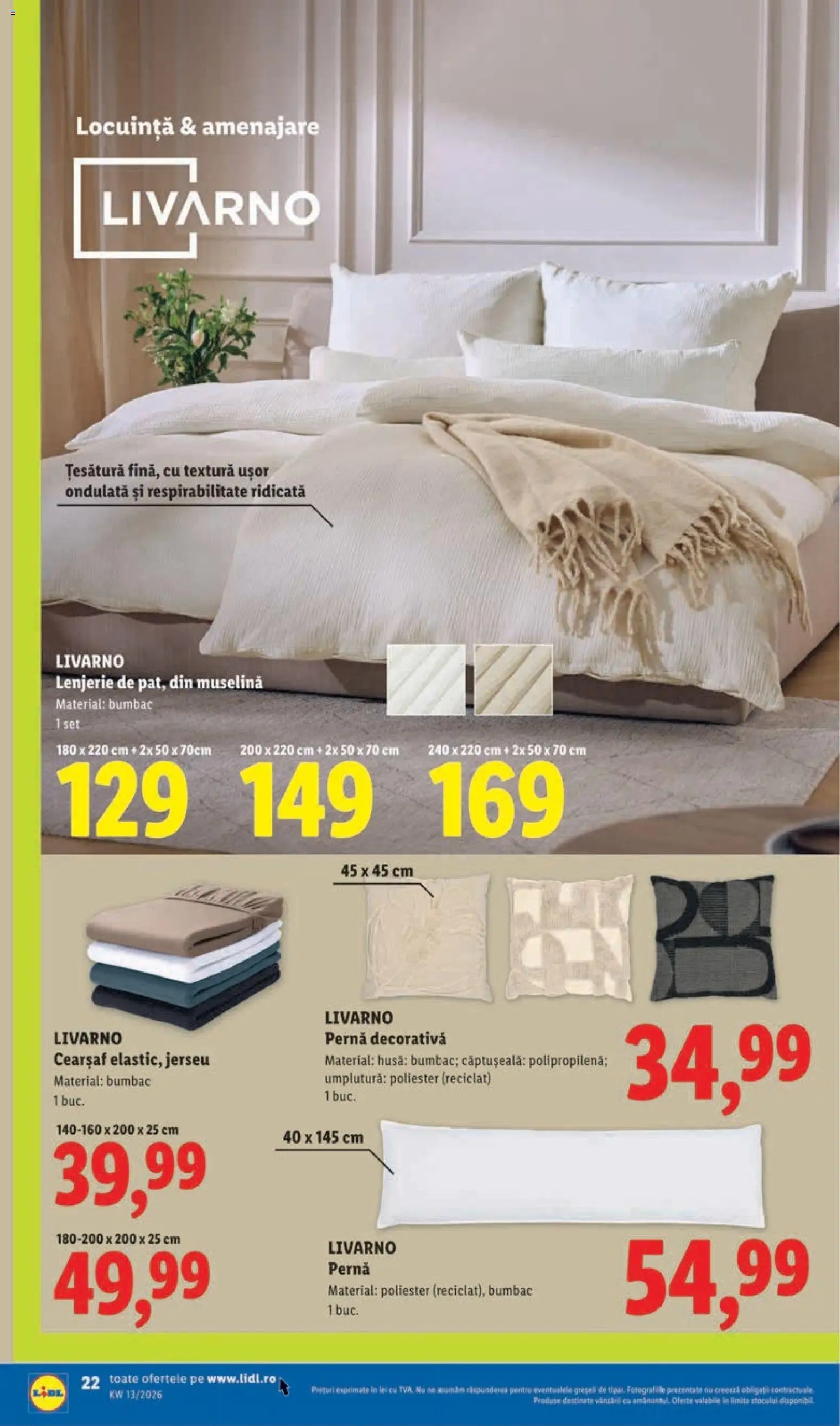 Catalog LIDL 23 - 28 Martie 2026 | Pagina 22 | Produse: Pernă