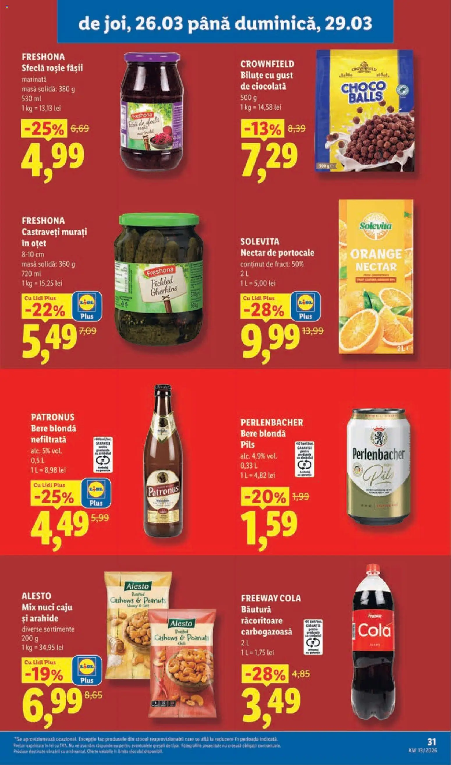 Catalog LIDL 23 - 28 Martie 2026 | Pagina 31 | Produse: Arahide, Ciocolată, Nuci, Castraveți