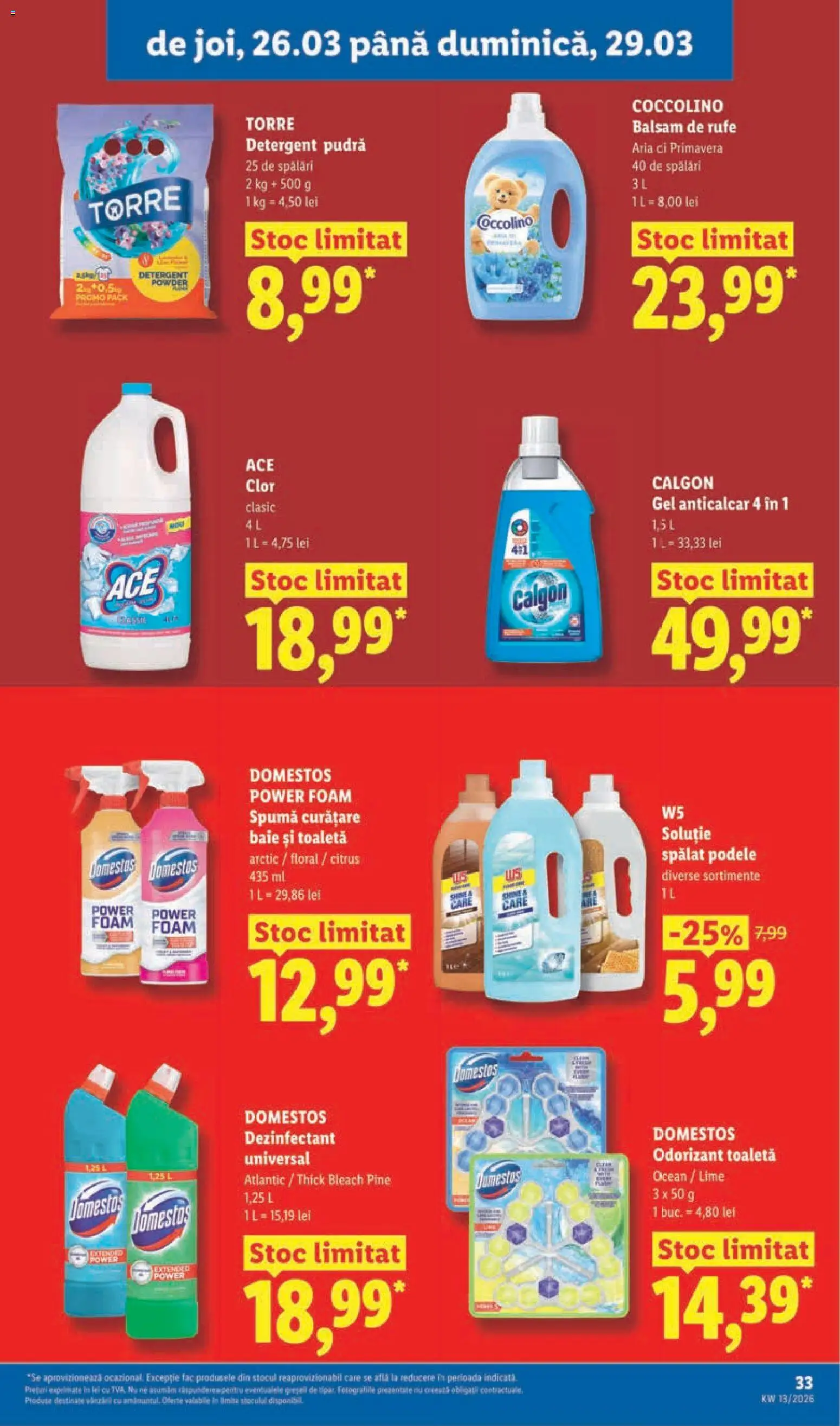 Catalog LIDL 23 - 28 Martie 2026 | Pagina 33 | Produse: Lime, Toaletă, Önlük, Balsam de rufe