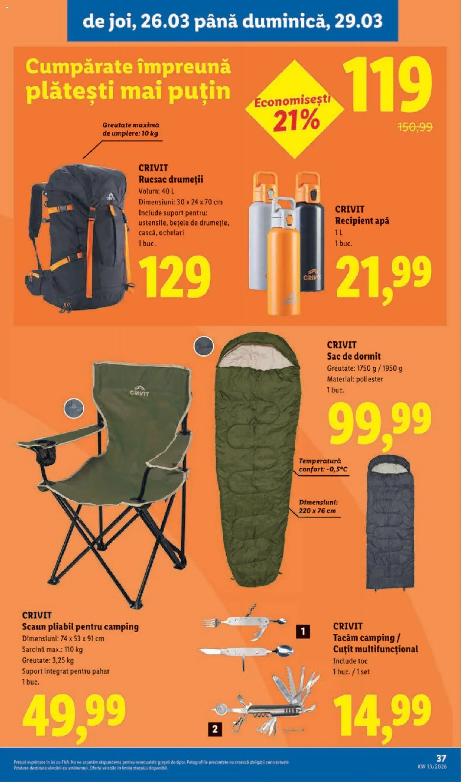 Catalog LIDL 23 - 28 Martie 2026 | Pagina 37 | Produse: Ochelari, Scaun, Cuțit, Rucsac