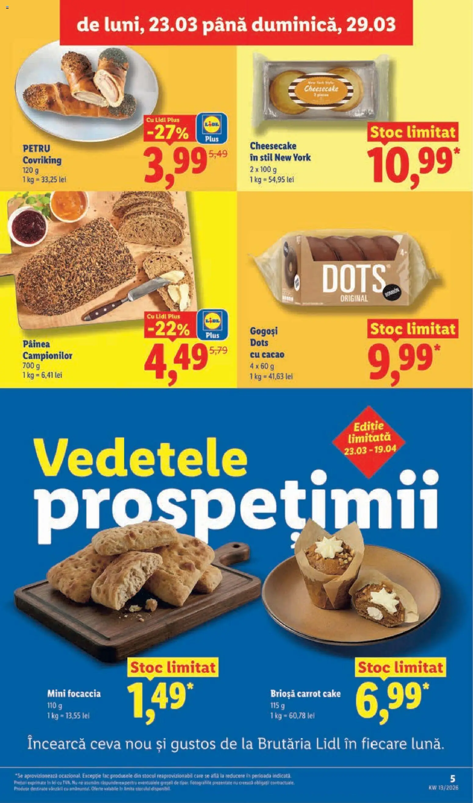 Catalog LIDL 23 - 28 Martie 2026 | Pagina 5 | Produse: Gogoși, Cacao
