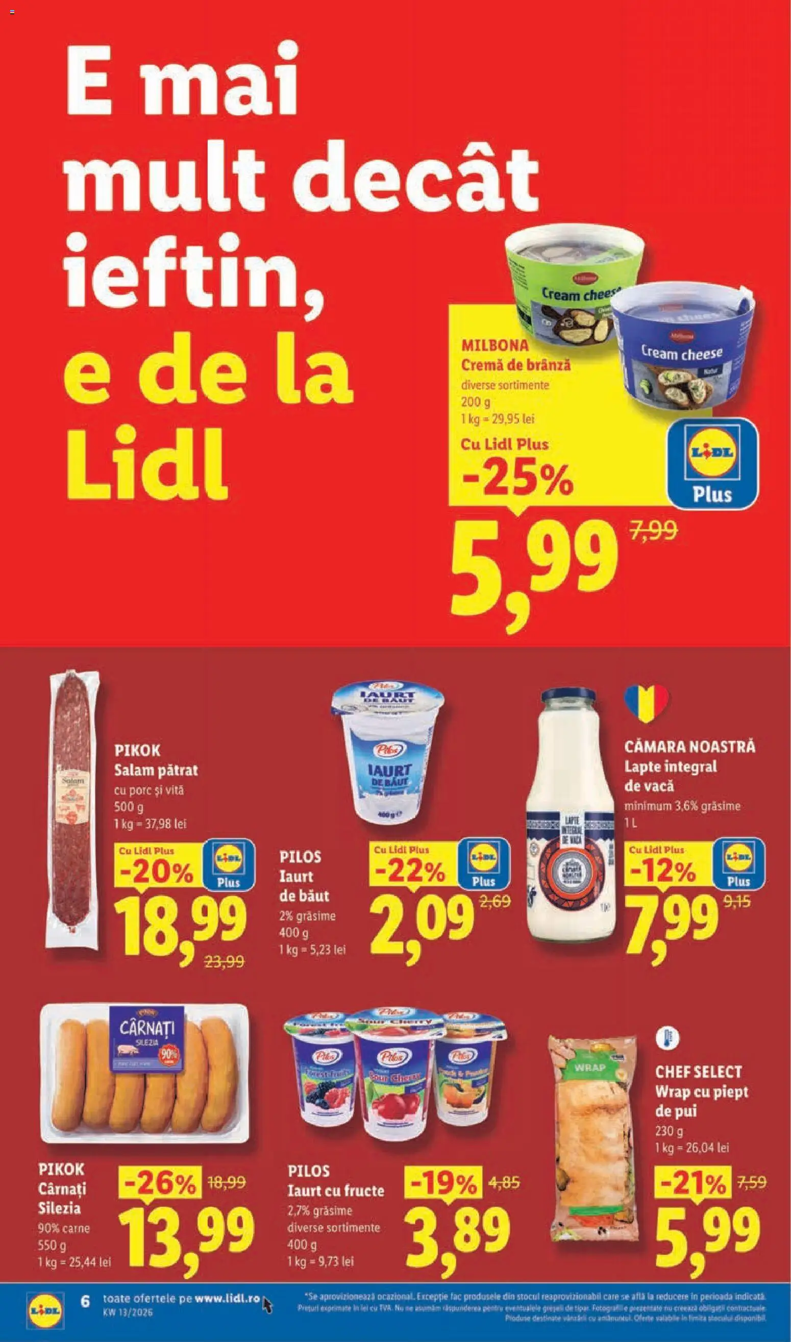 Catalog LIDL 23 - 28 Martie 2026 | Pagina 6 | Produse: Toplar, Hacıyatmaz Kedi Oyuncağı, Iaurt, Cremă