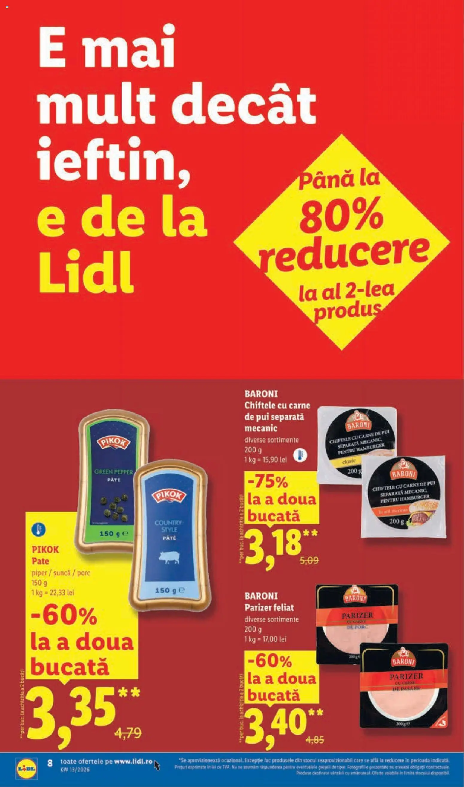 Catalog LIDL 23 - 28 Martie 2026 | Pagina 8 | Produse: Delgeç, Hacıyatmaz Kedi Oyuncağı, Carne De Pui, Chiftele