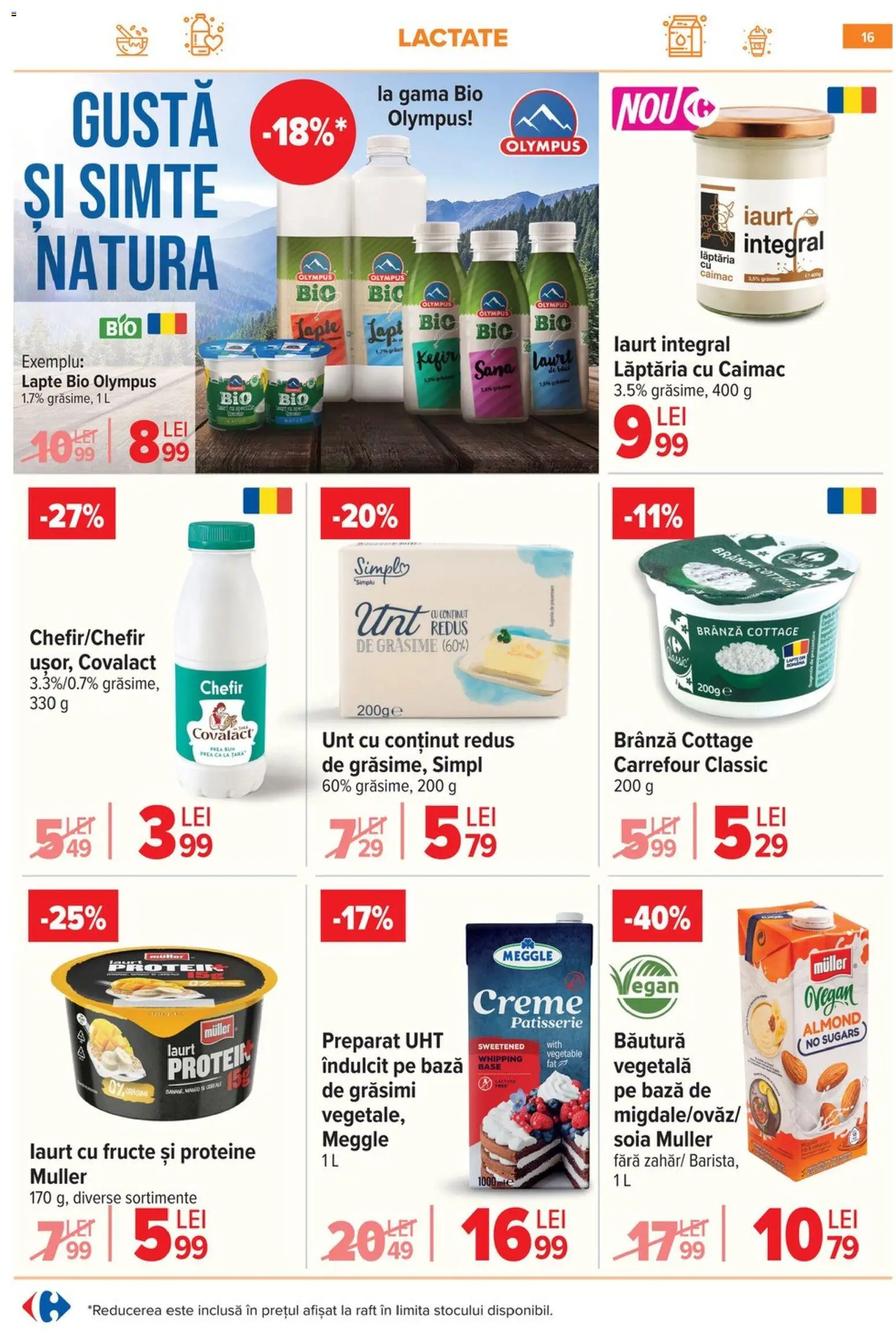 Catalog Carrefour 18 - 23 Martie 2026 | Pagina 22 | Produse: Şerit ödül, Pară, Masaüstü kılıfı, Kefir