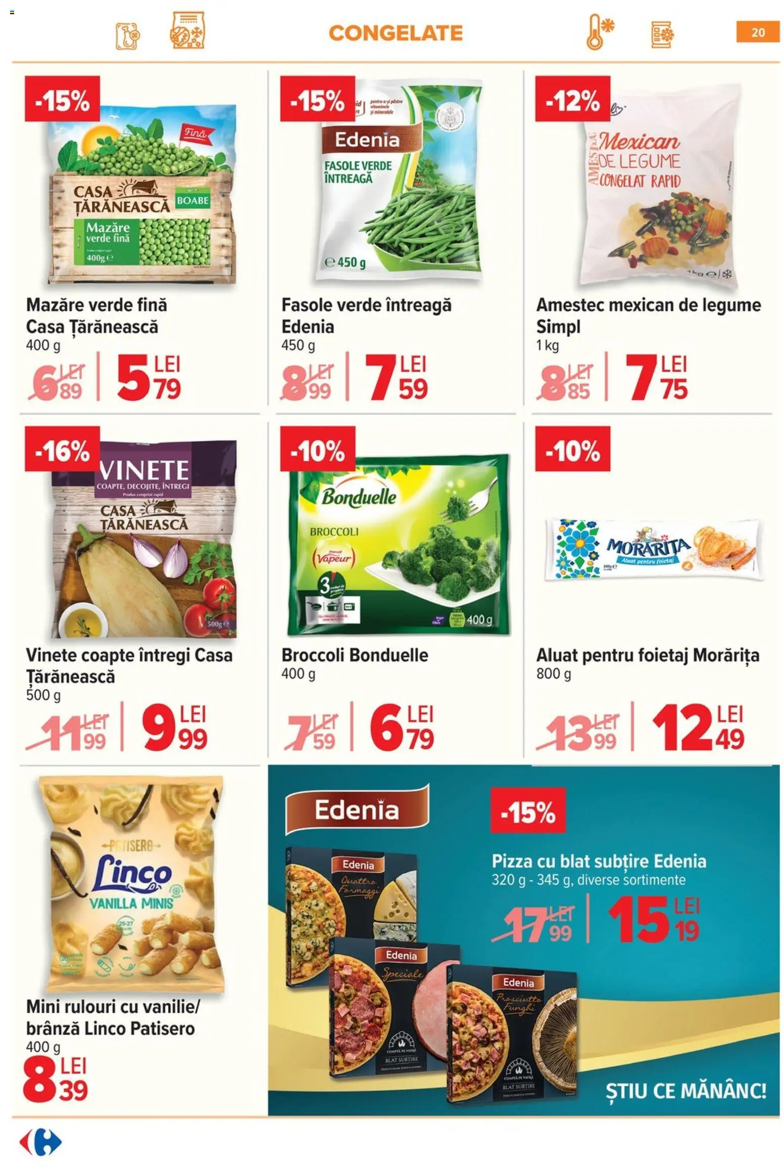 Catalog Carrefour 18 - 23 Martie 2026 | Pagina 26 | Produse: Mazăre, Aluat, Brânză, Fasole verde