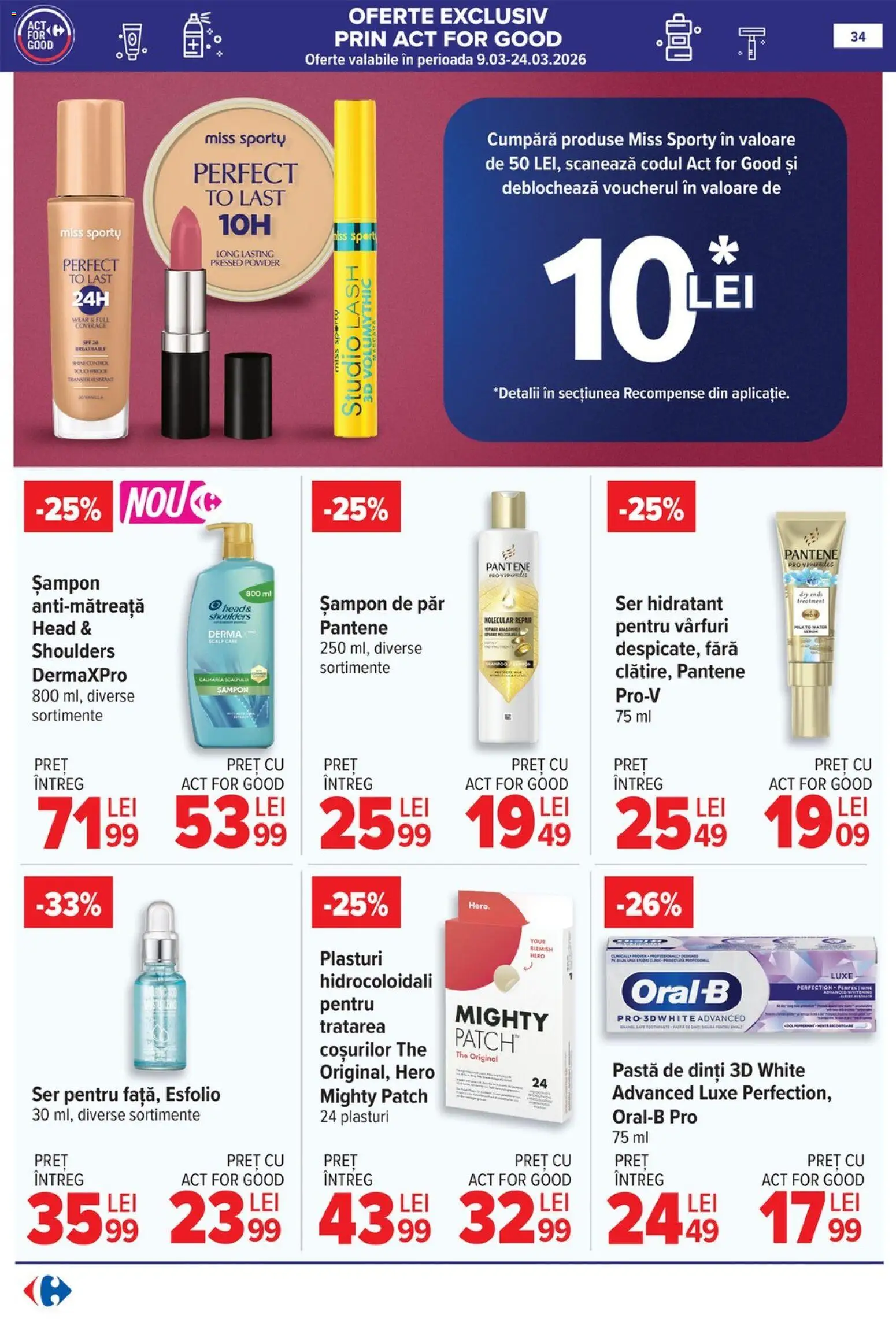 Catalog Carrefour 18 - 23 Martie 2026 | Pagina 41 | Produse: Plasturi, Șampon, Pastă de dinți