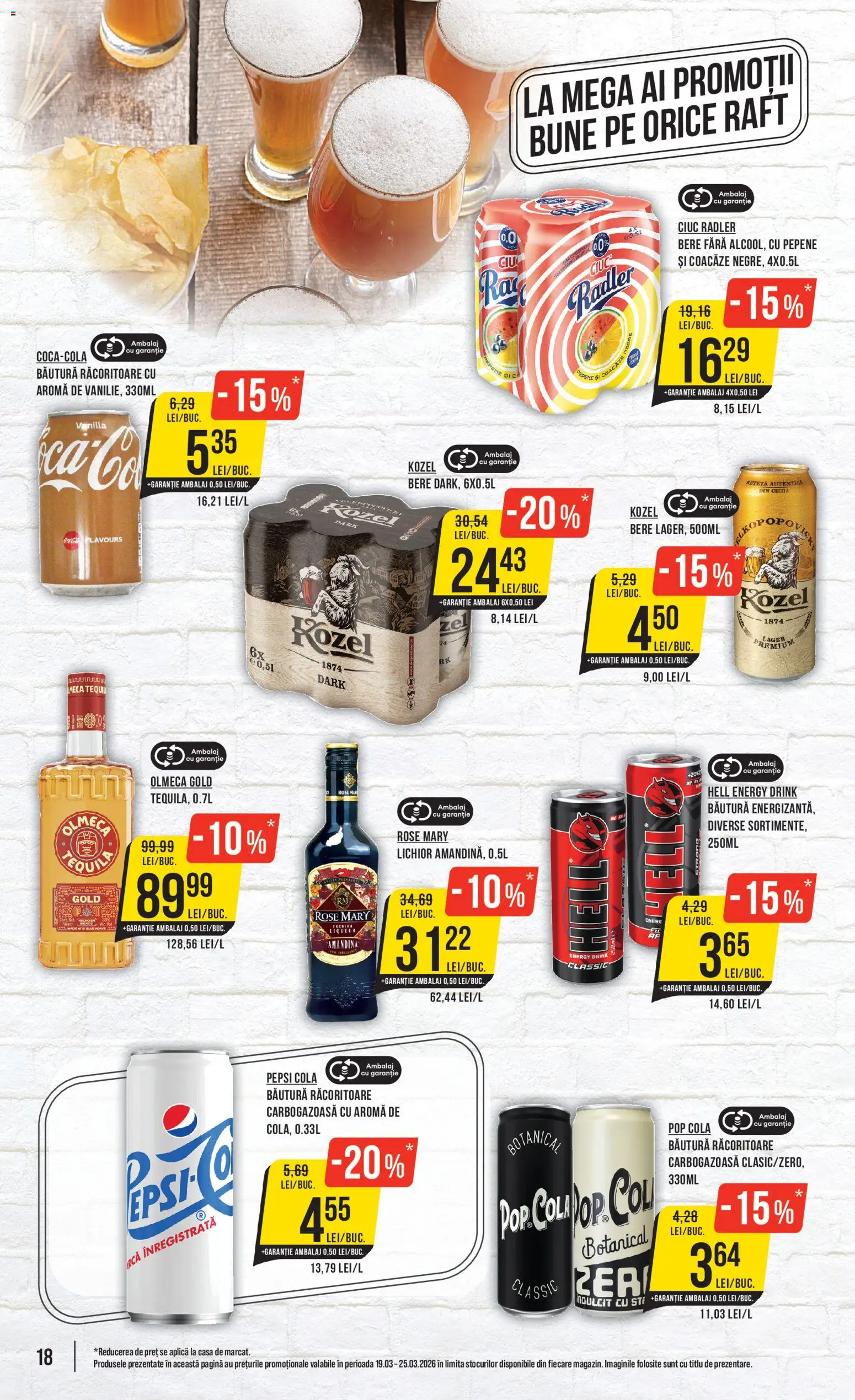 Catalog Mega Image 19 - 24 Martie 2026 | Pagina 18 | Produse: Amandină, Amerikan servis, Lichior, Bere
