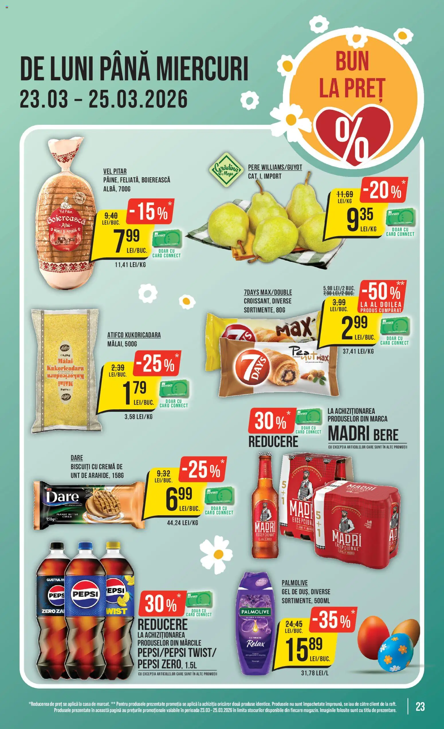 Catalog Mega Image 19 - 24 Martie 2026 | Pagina 23 | Produse: Unt, Cremă, Mălai, Biscuiți