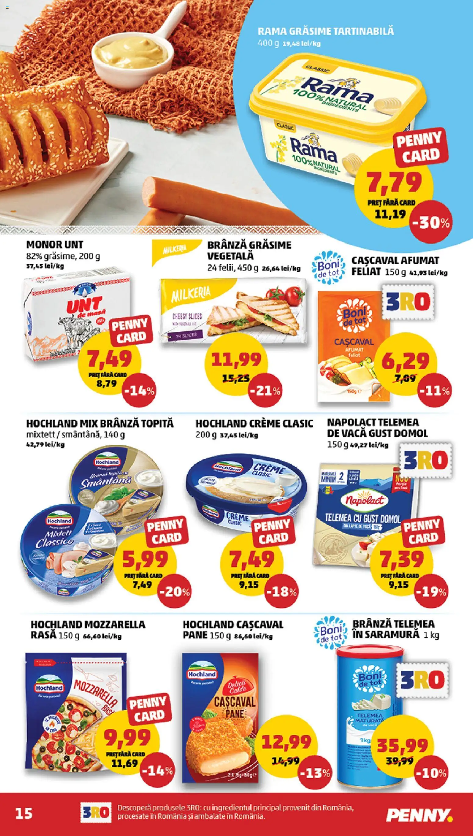 Catalog PENNY Market 18 - 23 Martie 2026 | Pagina 15 | Produse: Masă, Cașcaval, Mozzarella, Smântână