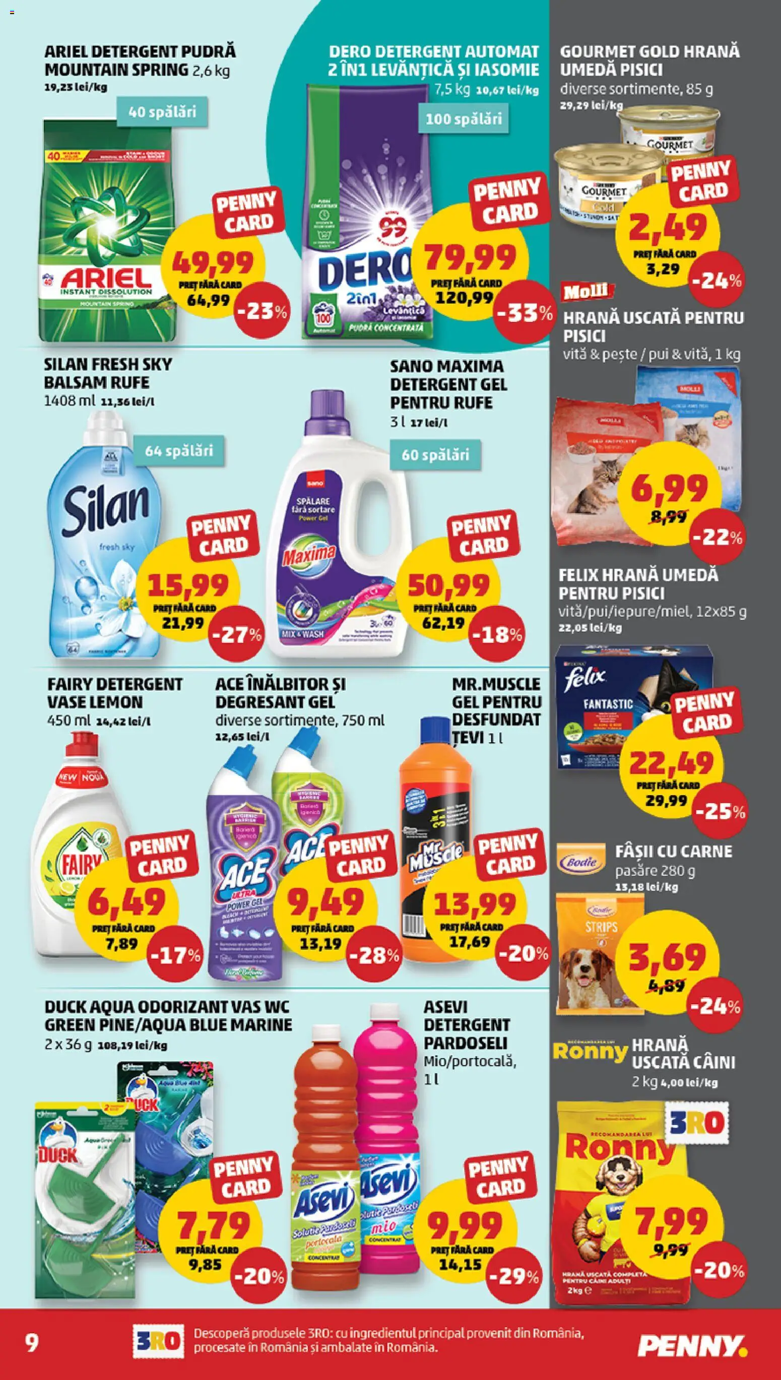 Catalog PENNY Market 18 - 23 Martie 2026 | Pagina 9 | Produse: Kedi Ödül Oyuncakları, Hacıyatmaz Kedi Oyuncağı, Pește, Detergent
