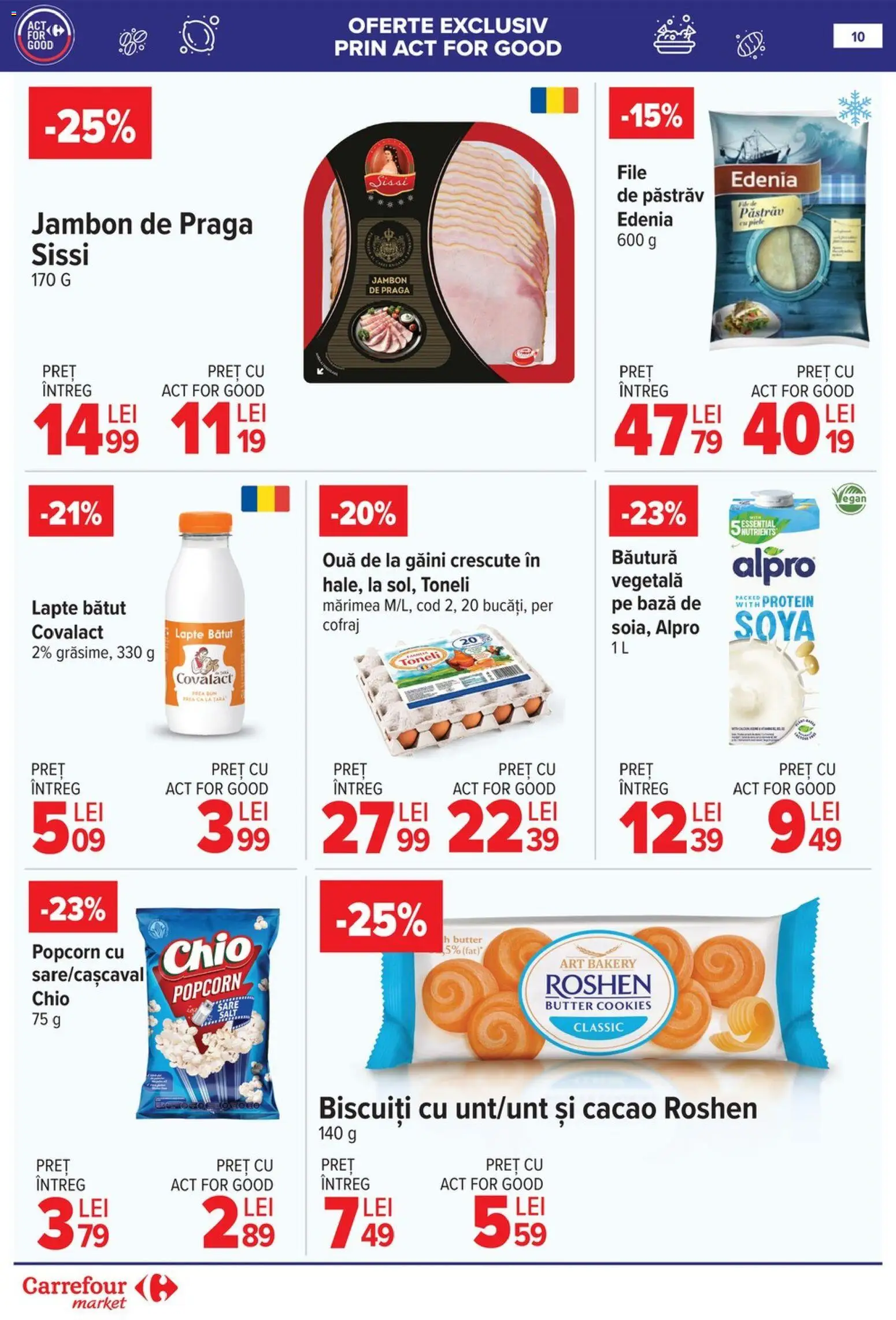 Catalog Carrefour 18 - 23 Martie 2026 | Pagina 13 | Produse: Lapte, Ouă, Cacao, Biscuiți