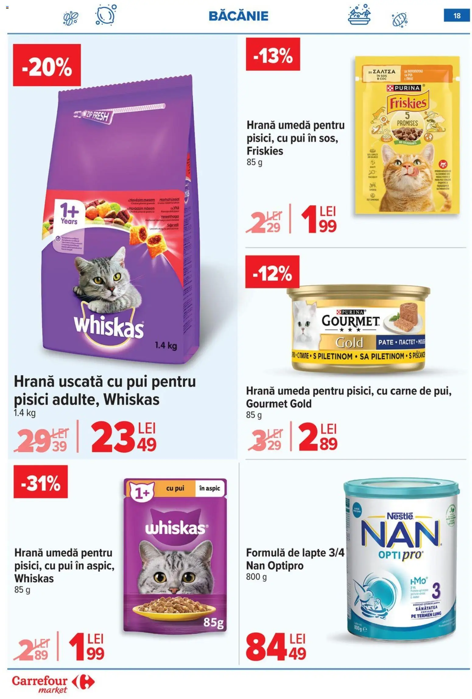 Catalog Carrefour 18 - 23 Martie 2026 | Pagina 21 | Produse: Hacıyatmaz Kedi Oyuncağı, Lapte, Sos