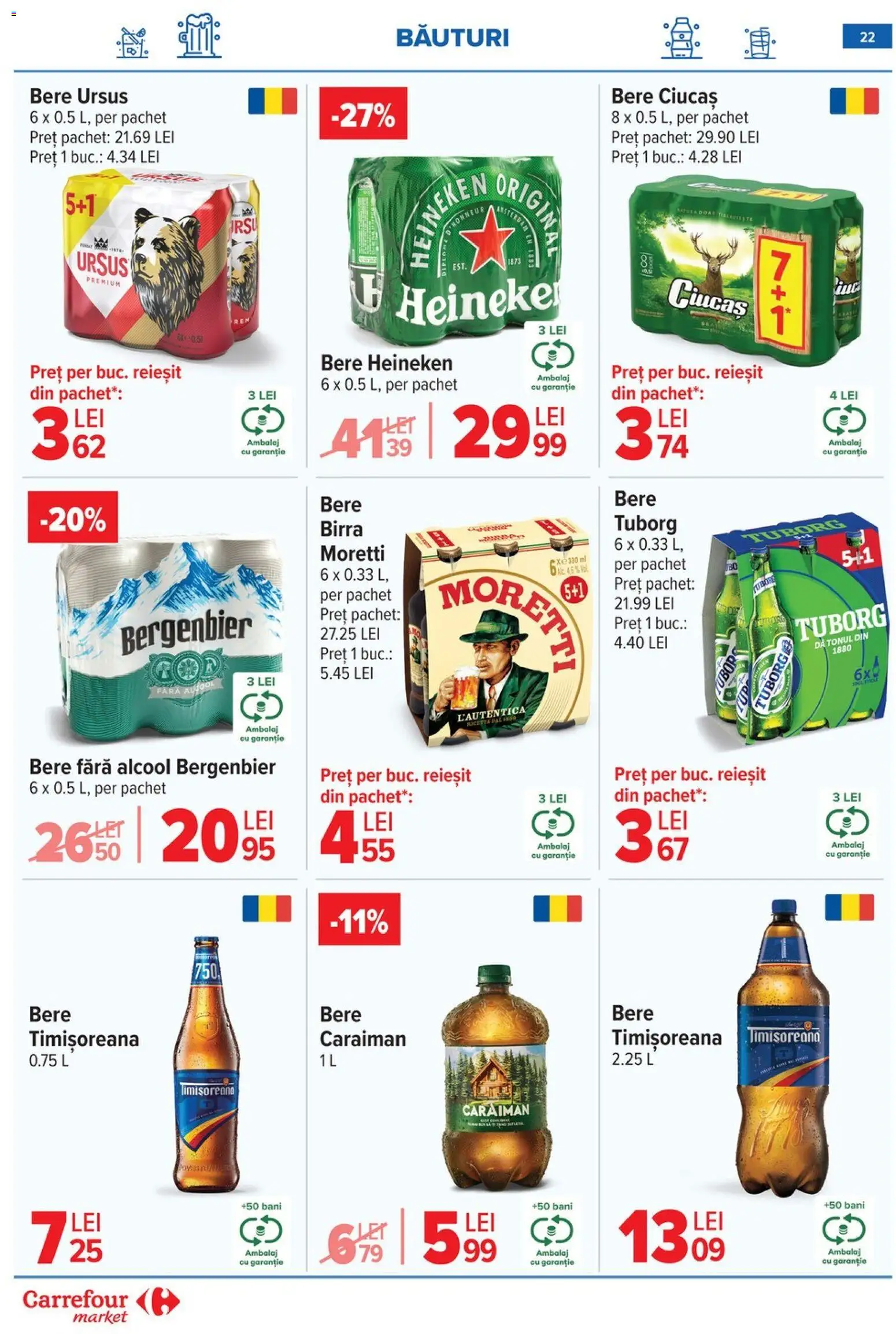 Catalog Carrefour 18 - 23 Martie 2026 | Pagina 25 | Produse: Bere, Plastik Kulübe