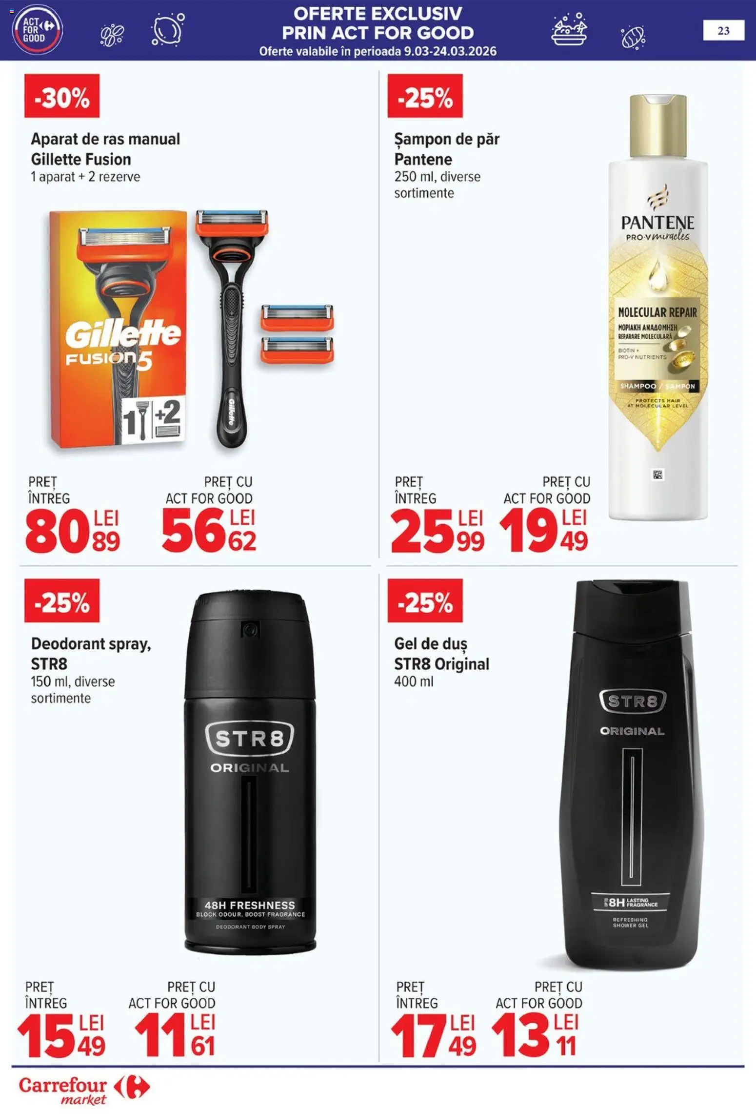 Catalog Carrefour 18 - 23 Martie 2026 | Pagina 26 | Produse: Duș, Șampon, Gel de duș, Deodorant