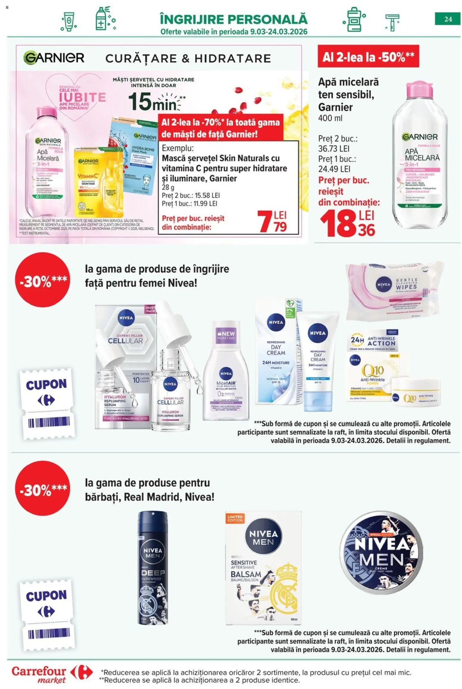 Catalog Carrefour 18 - 23 Martie 2026 | Pagina 27 | Produse: Serum, Balsam, Apă micelară, Apă