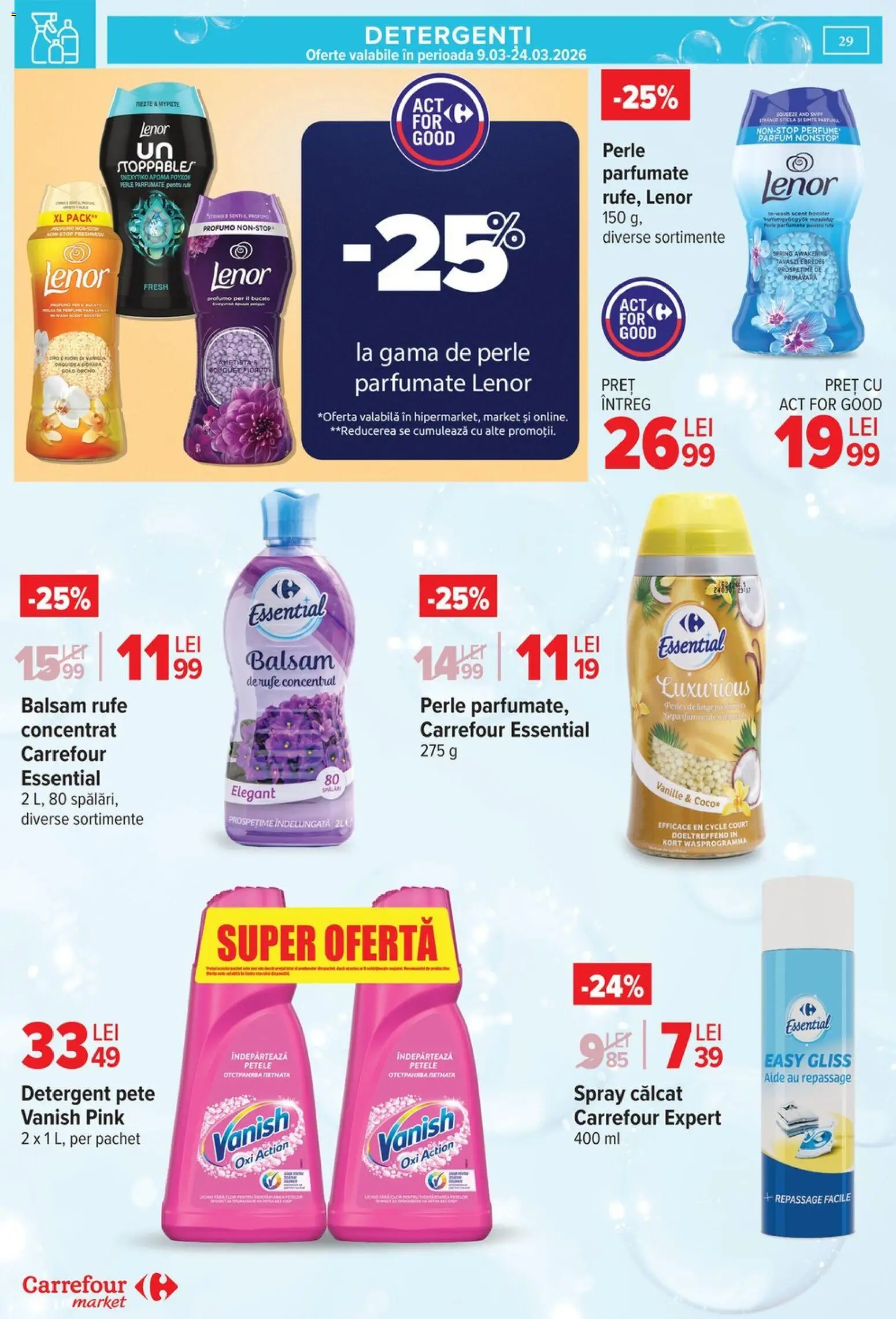 Catalog Carrefour 18 - 23 Martie 2026 | Pagina 32 | Produse: Akrilik boya, Parfum, Balsam, Çelik Mama ve Su Kabı