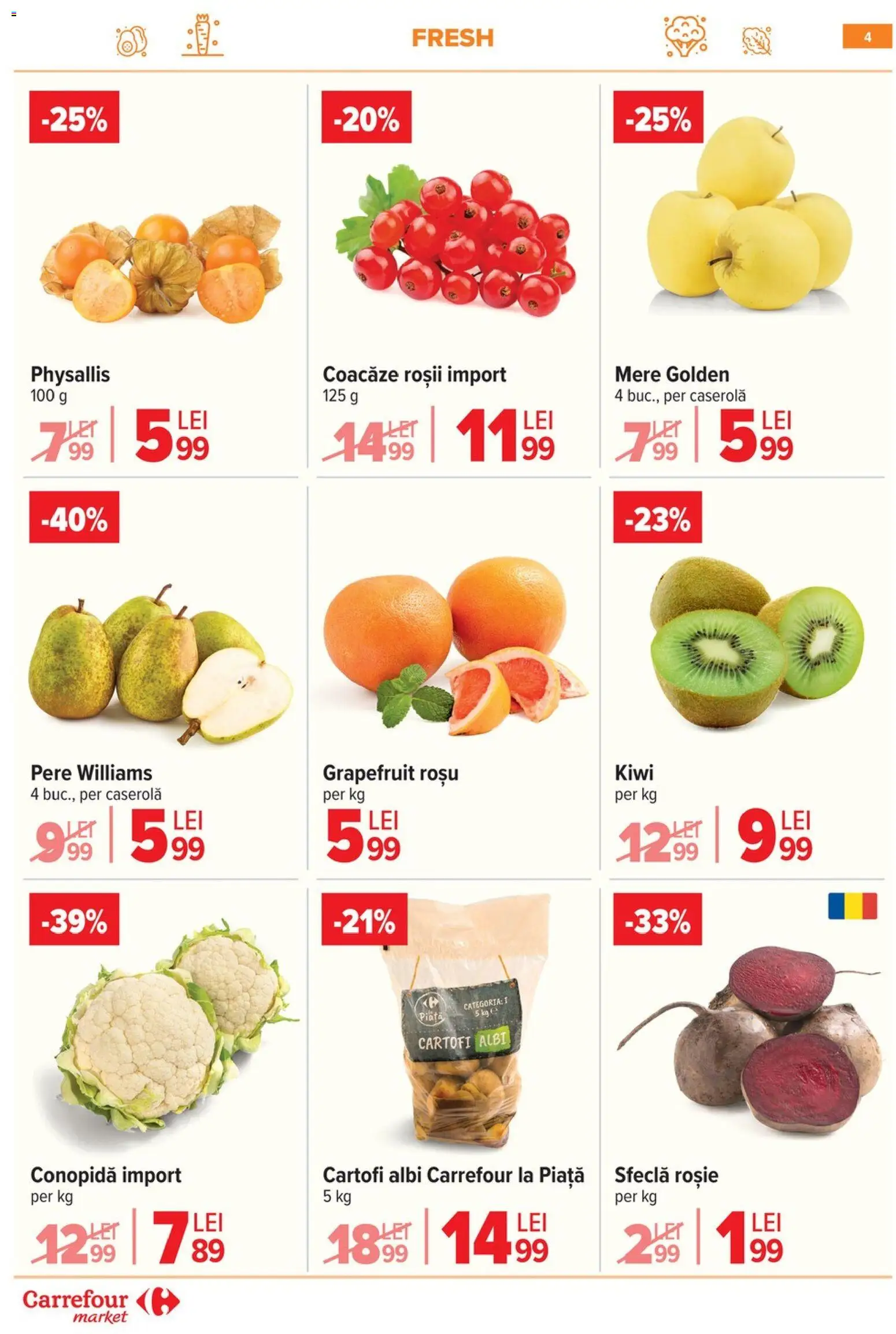 Catalog Carrefour 18 - 23 Martie 2026 | Pagina 7 | Produse: Conopidă, Roșii, Kiwi, Cartofi