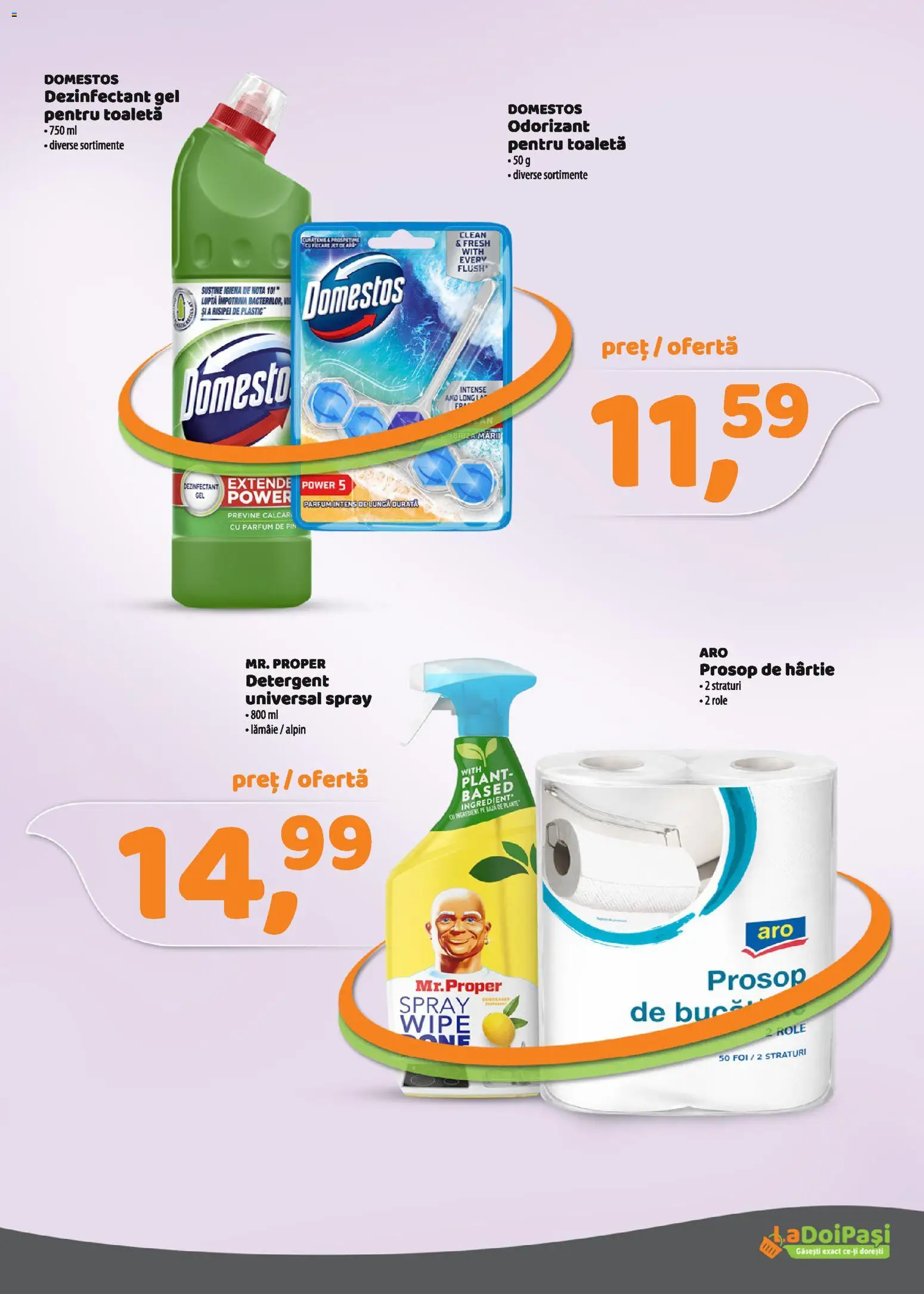 Catalog La Doi Pași 16 - 30 Martie 2026 | Pagina 16 | Produse: Role, Toaletă, Detergent, Lămâie