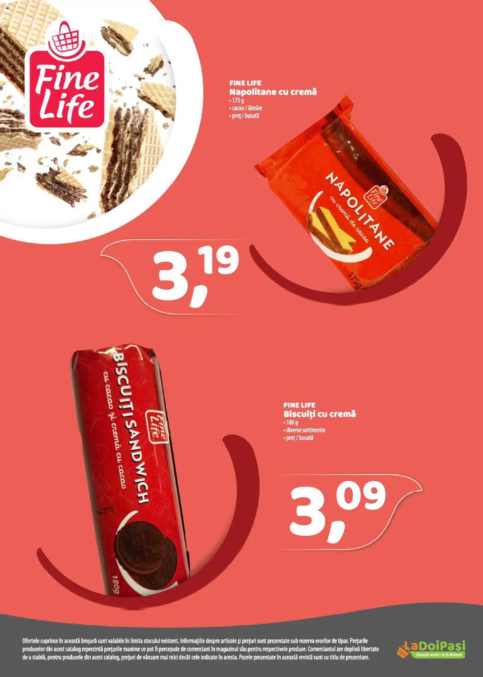 Catalog La Doi Pași 16 - 30 Martie 2026 | Pagina 19 | Produse: Mici, Napolitane, Cacao, Biscuiți
