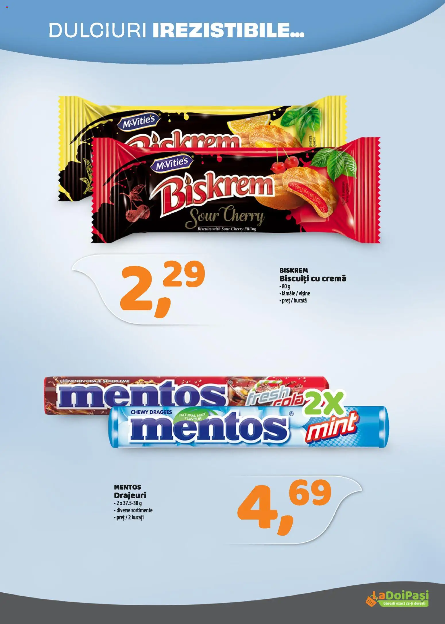 Catalog La Doi Pași 16 - 30 Martie 2026 | Pagina 6 | Produse: Cremă, Biscuiți, Lămâie