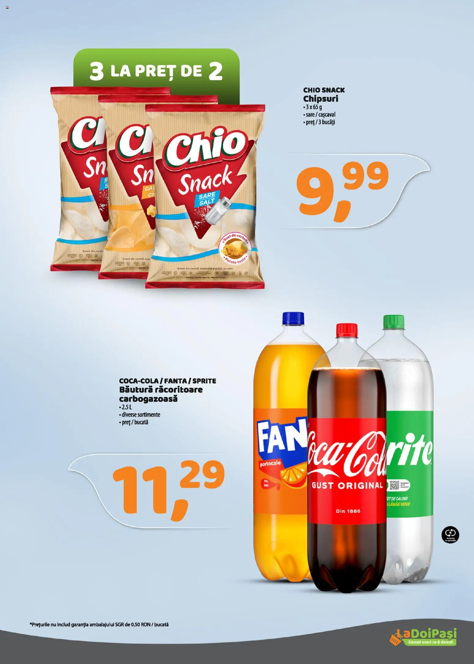 Catalog La Doi Pași 16 - 30 Martie 2026 | Pagina 8 | Produse: Cașcaval, Portocale, Chipsuri, Sare