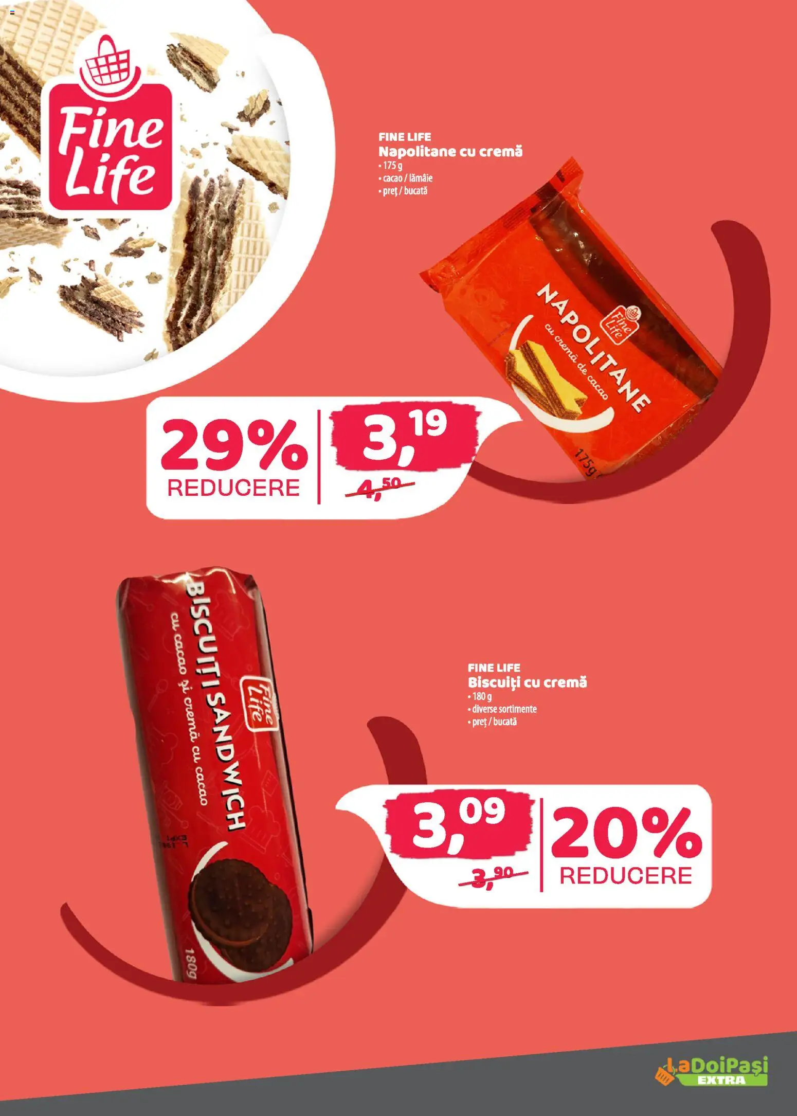 Catalog La Doi Pași 16 - 30 Martie 2026 | Pagina 16 | Produse: Napolitane, Cremă, Biscuiți, Lămâie