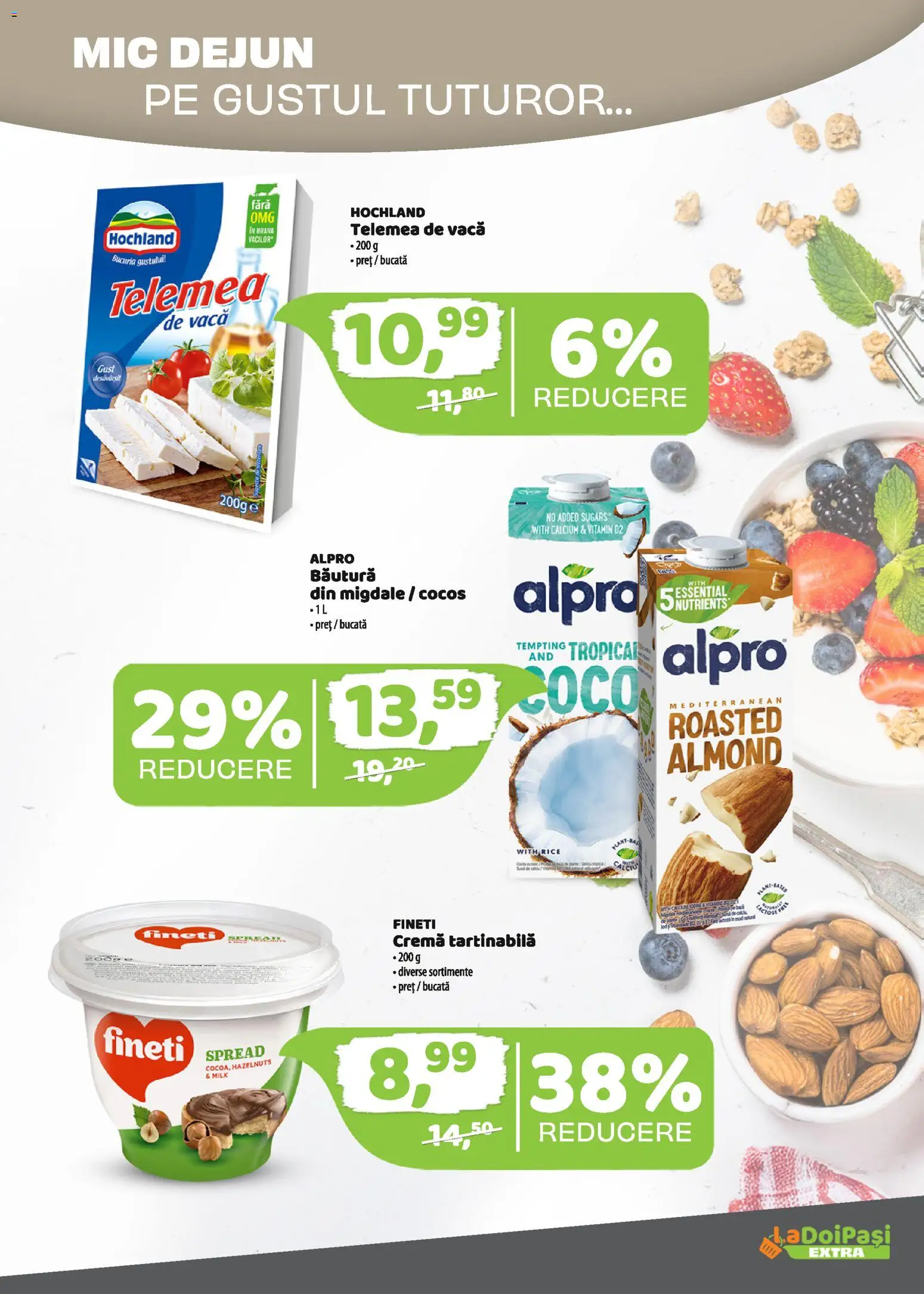 Catalog La Doi Pași 16 - 30 Martie 2026 | Pagina 2 | Produse: Migdale, Cremă, Cremă tartinabilă