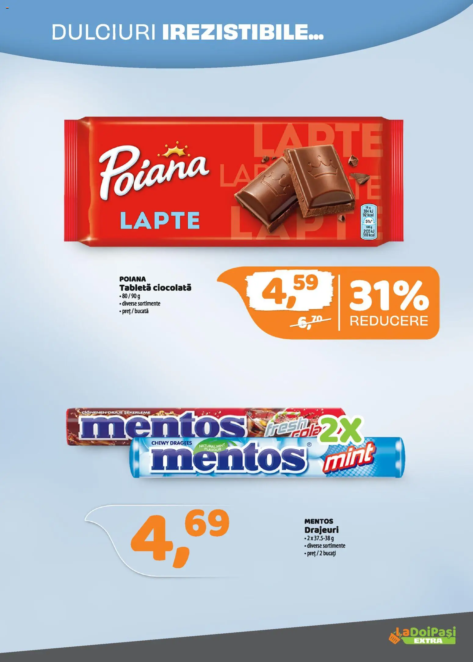 Catalog La Doi Pași 16 - 30 Martie 2026 | Pagina 6 | Produse: Tabletă, Lapte, Ciocolată