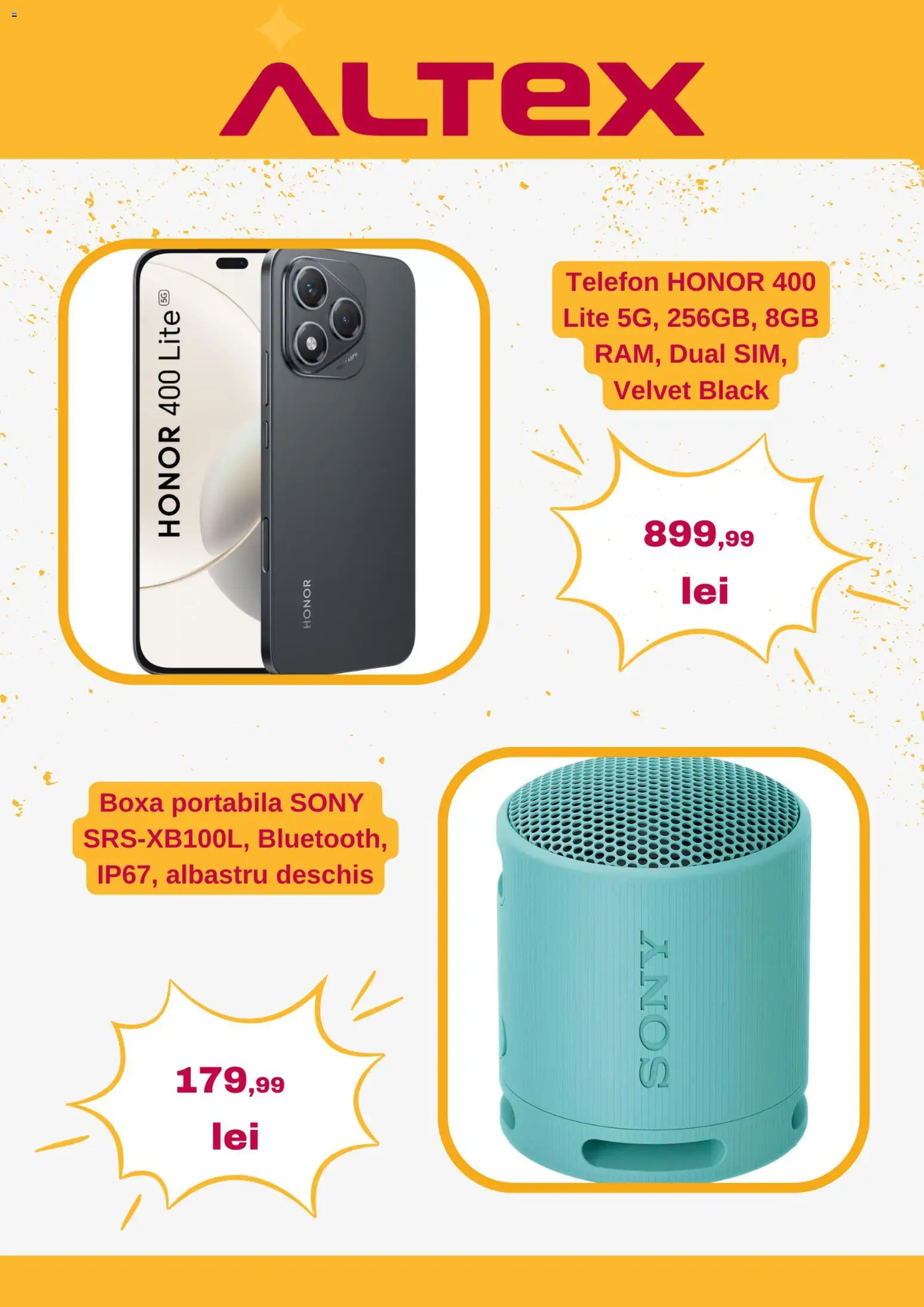 Catalog Altex 19 - 24 Martie 2026 | Pagina 2 | Produse: Telefon, Boxă portabilă